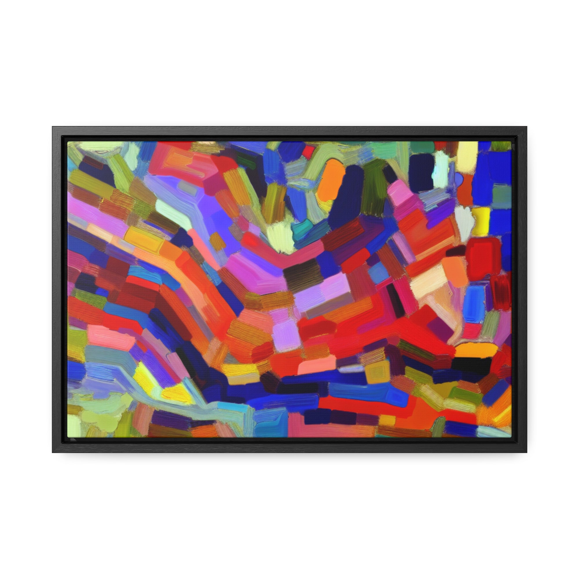 Vivid Echoes in Motion | Framed Canvas