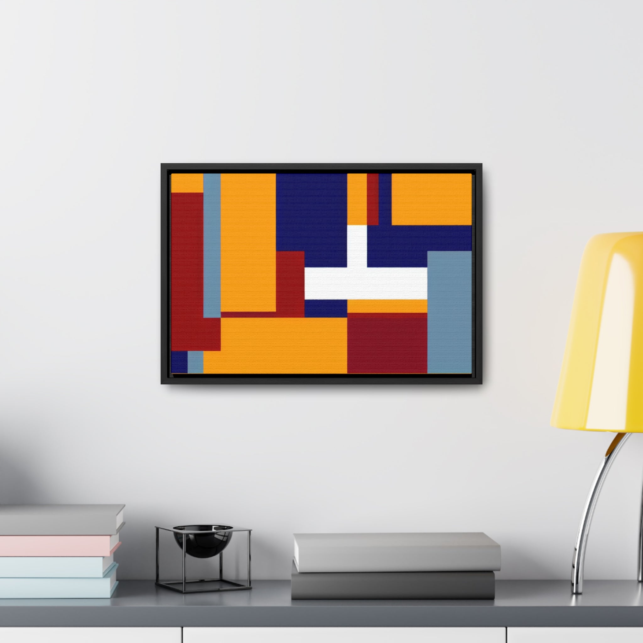 Harmony in Geometry | Framed Canvas