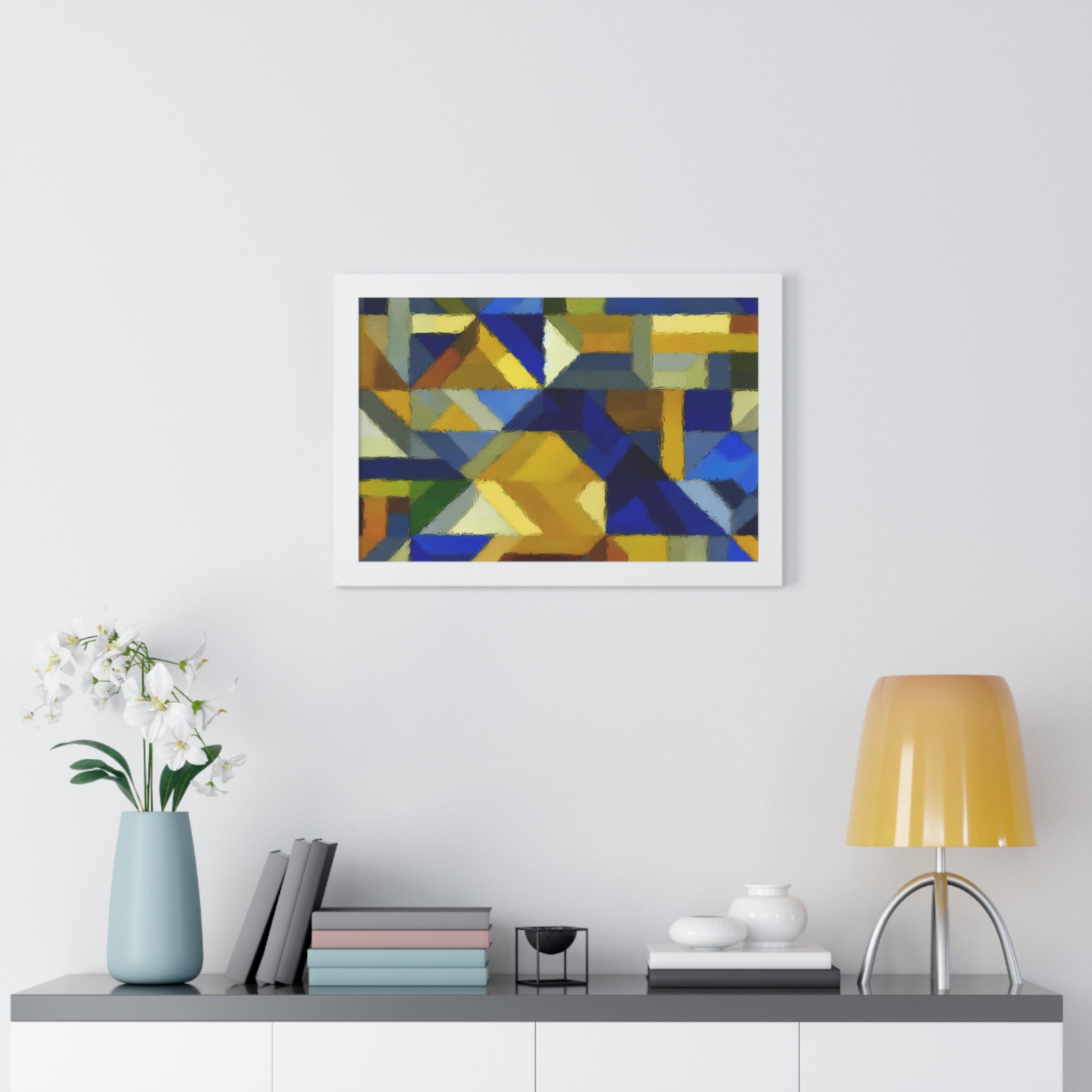 Fractured Vibrance and Motion | Framed Print