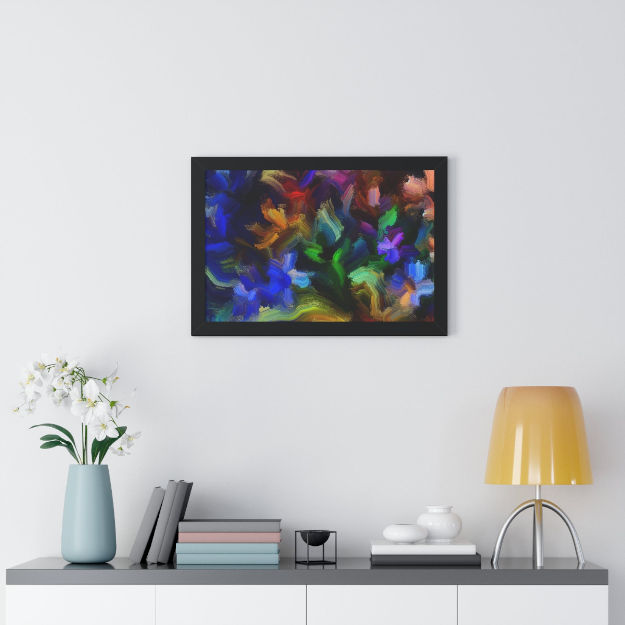 Vibrant Whispers of Flora | Framed Print