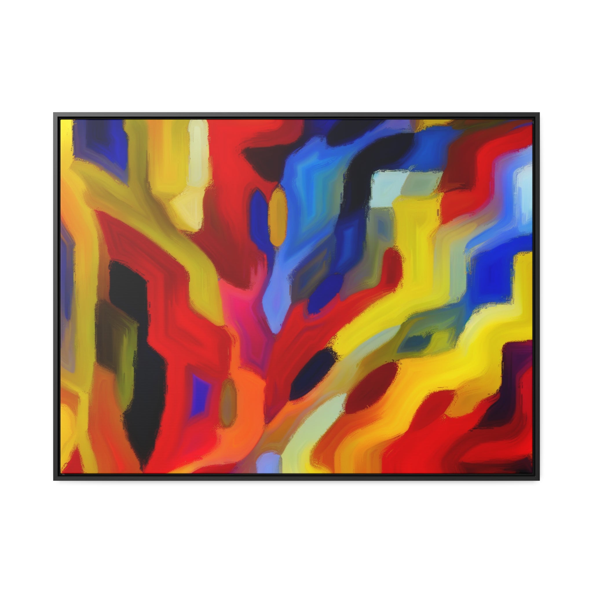 Chromatic Chaos Unveiled | Framed Canvas