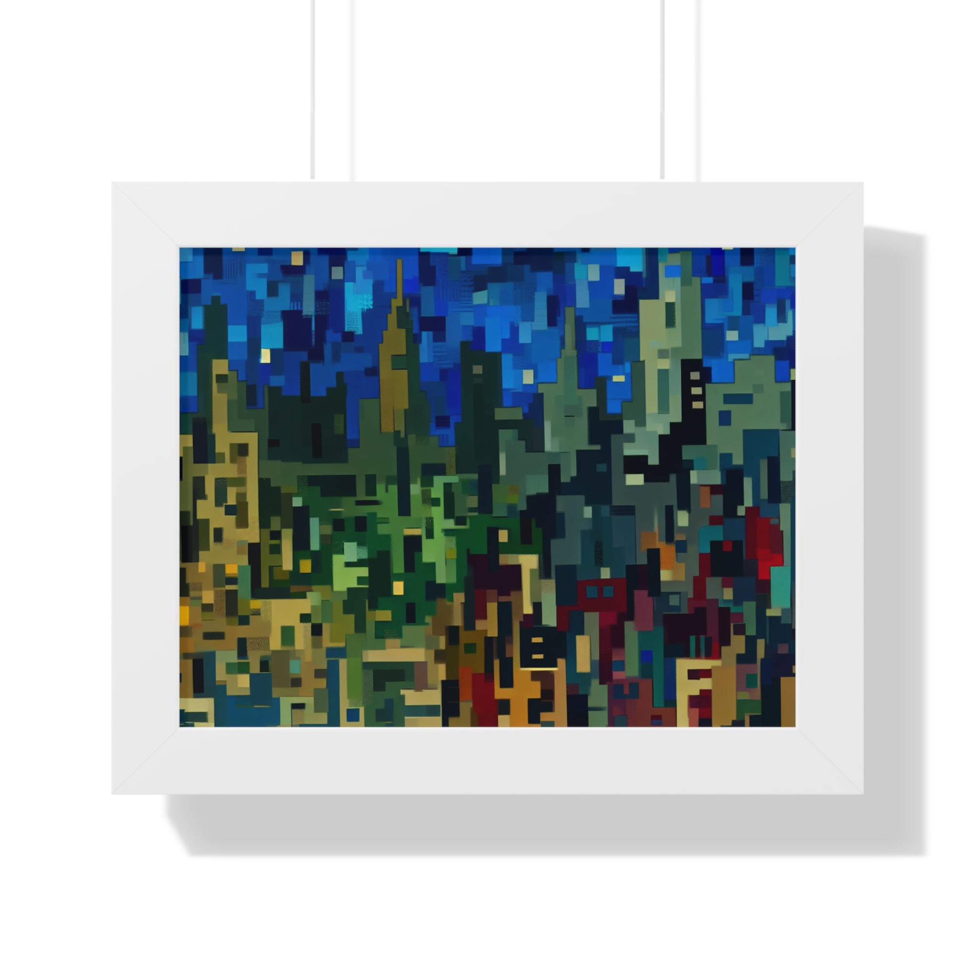 Metalline Urban Reverie | Framed Print