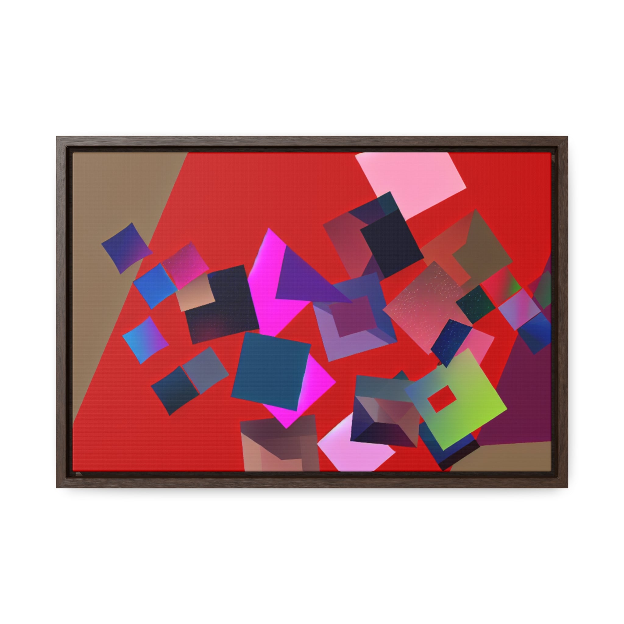 Vibrant Square Serenade | Framed Canvas