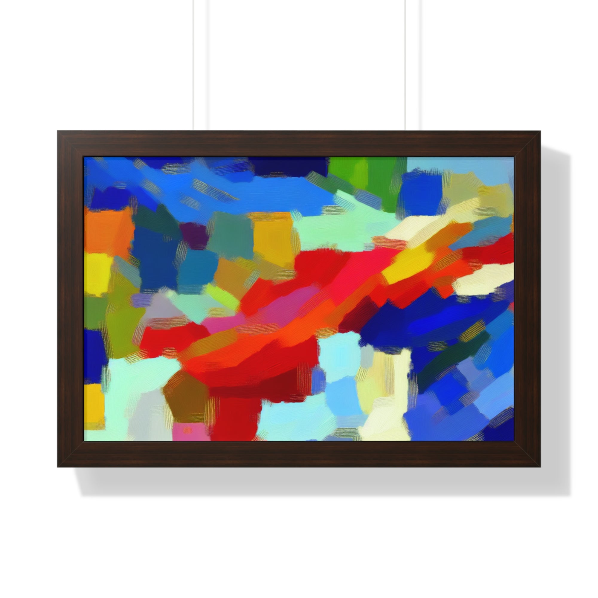 Rhythmic Color Dance | Framed Print