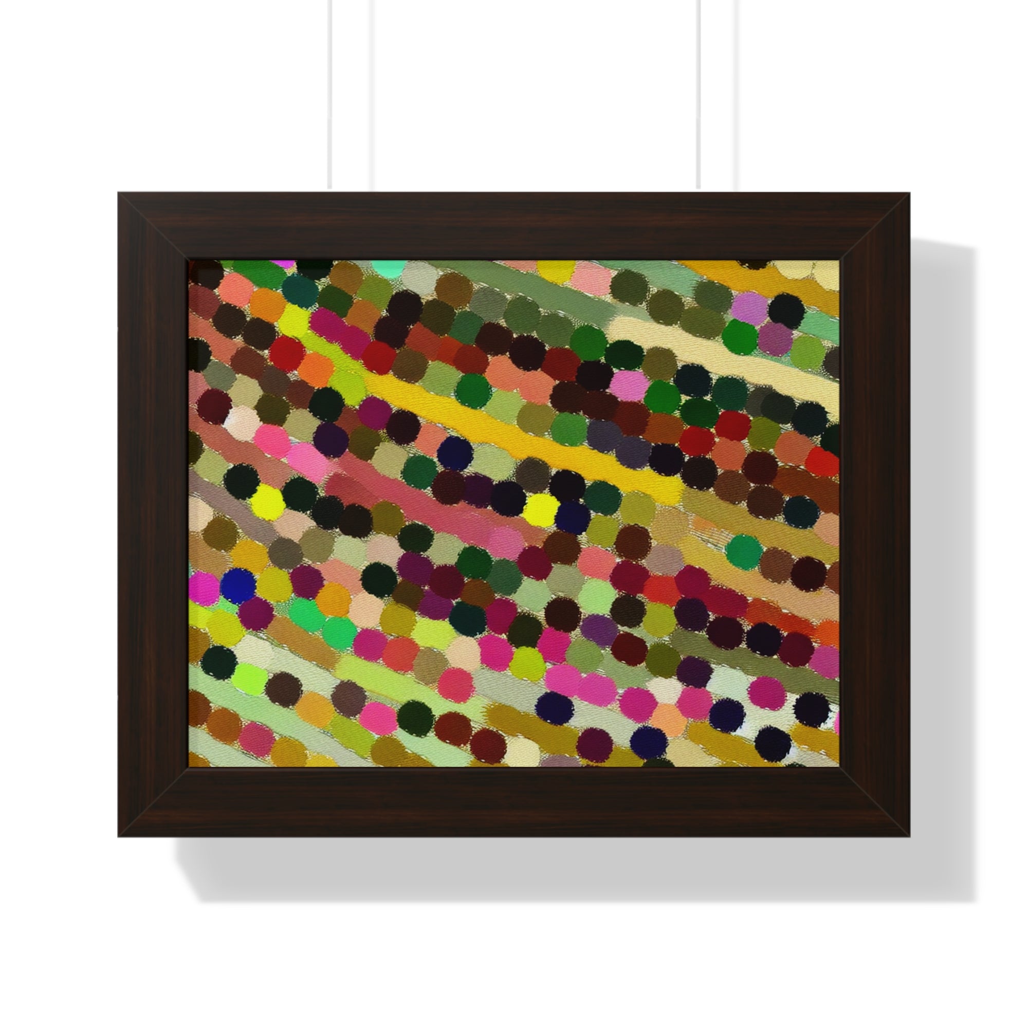 Ebullient Dot Symphony | Framed Print