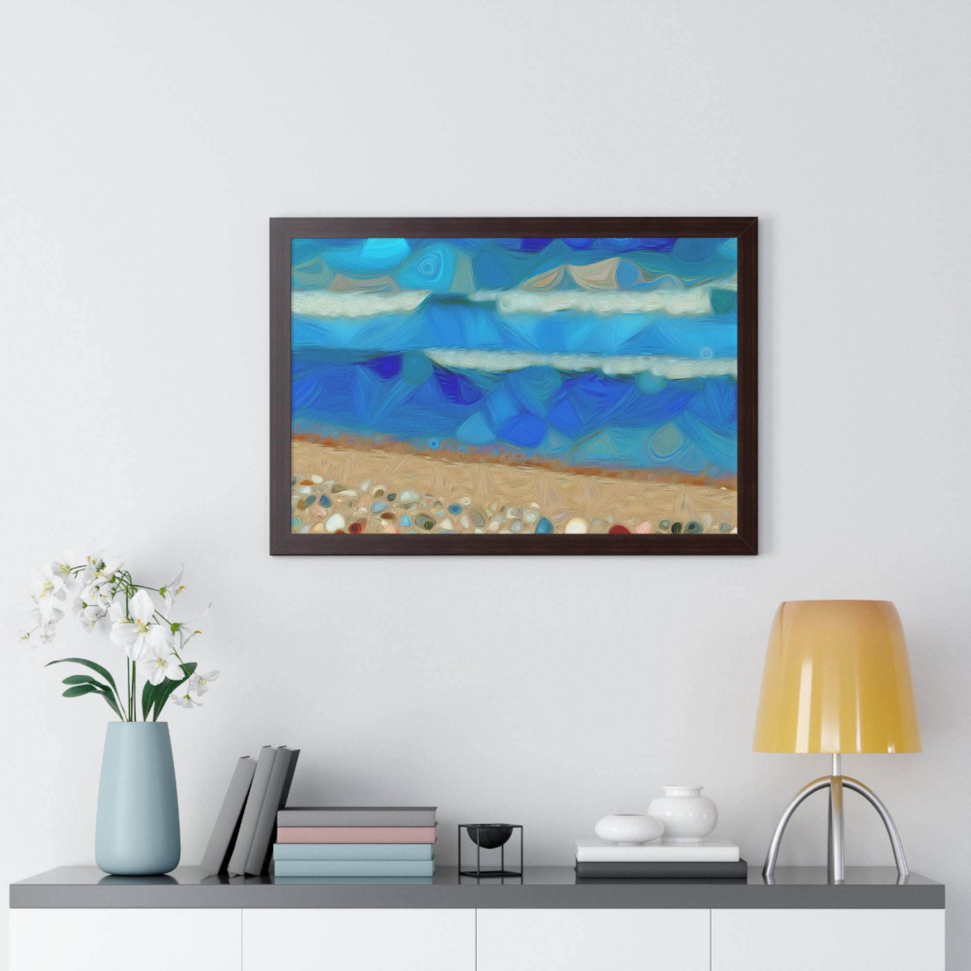 Whispers of Tidal Serenity | Framed Print