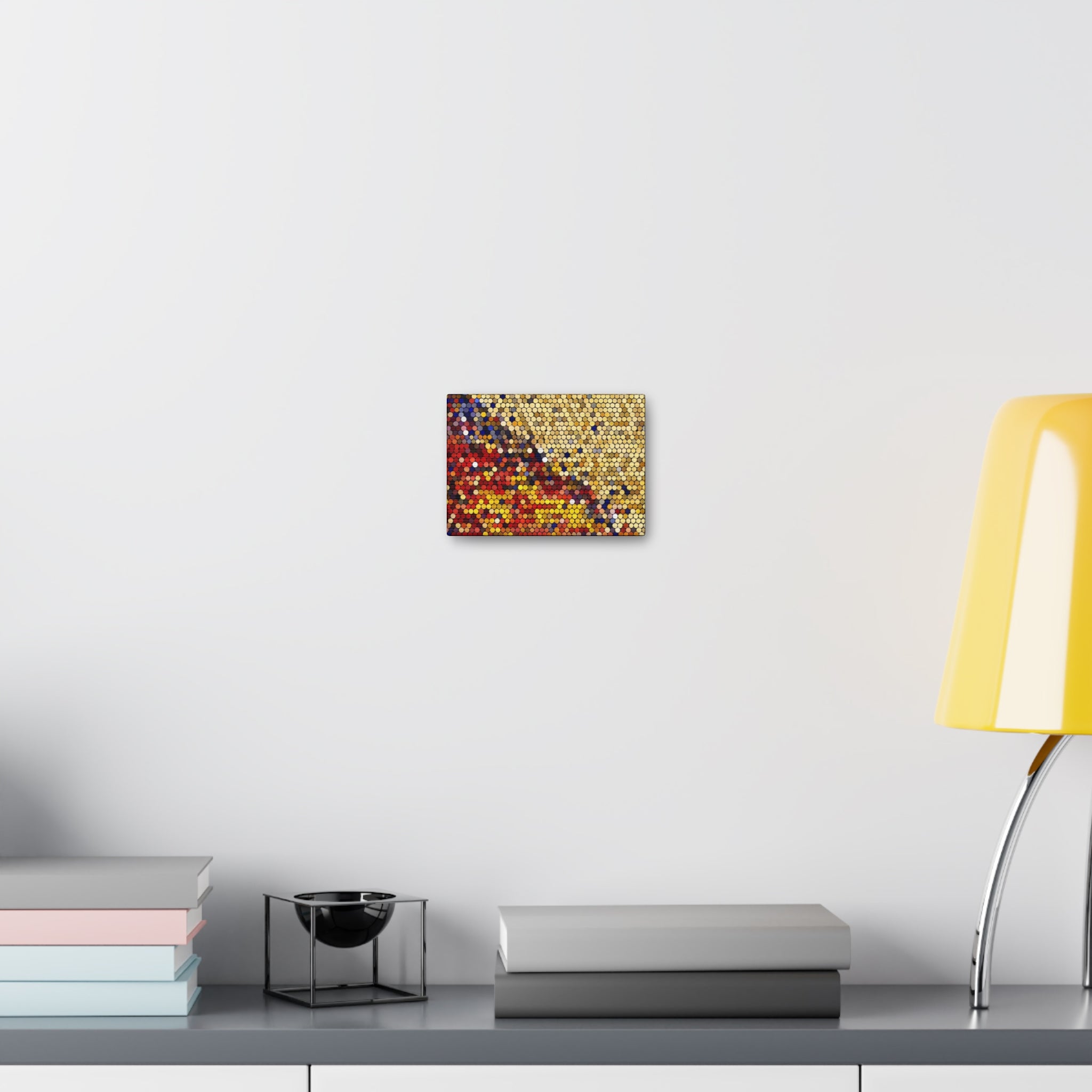 Hexagonal Warmth and Motion | Canvas