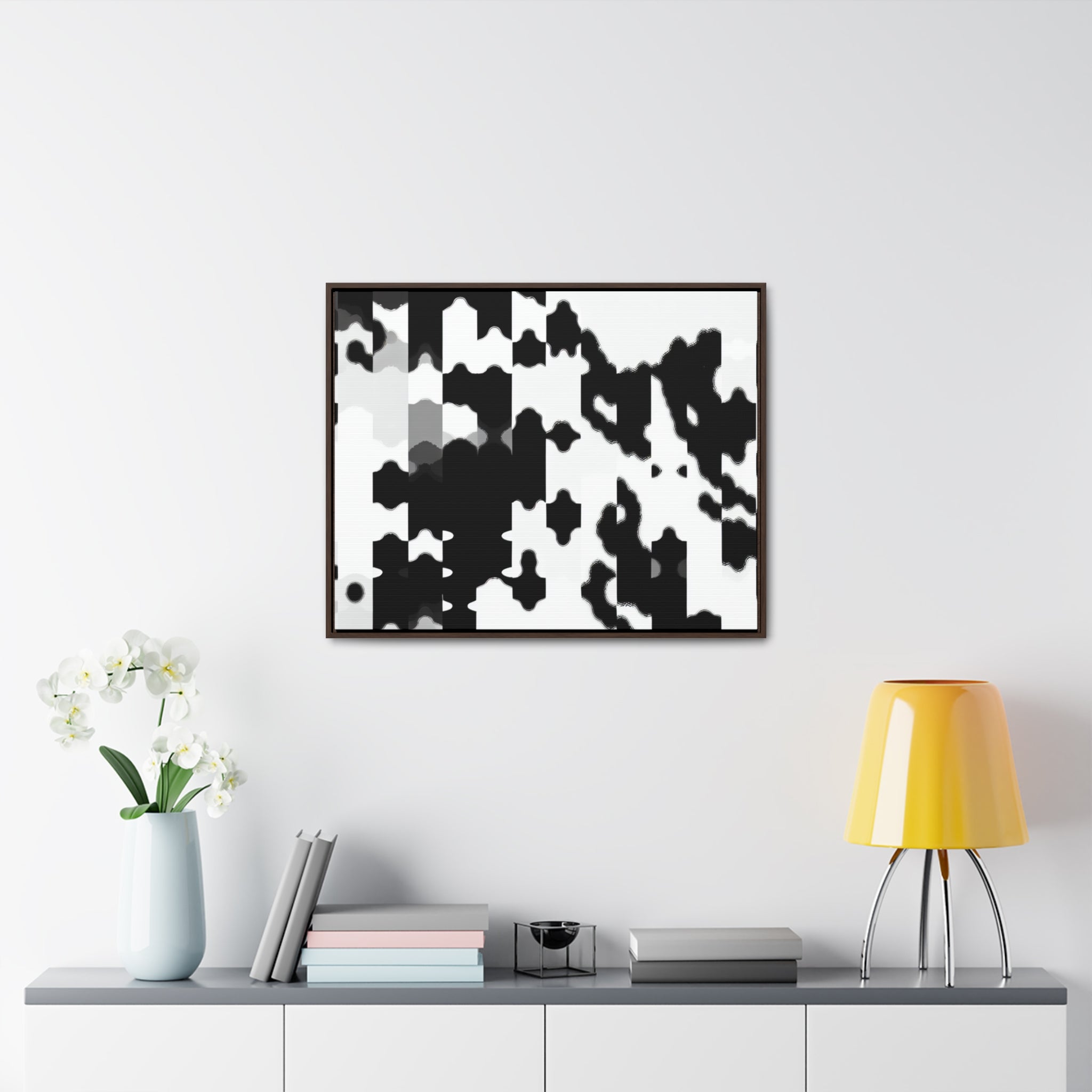 Tension in Monochrome | Framed Canvas