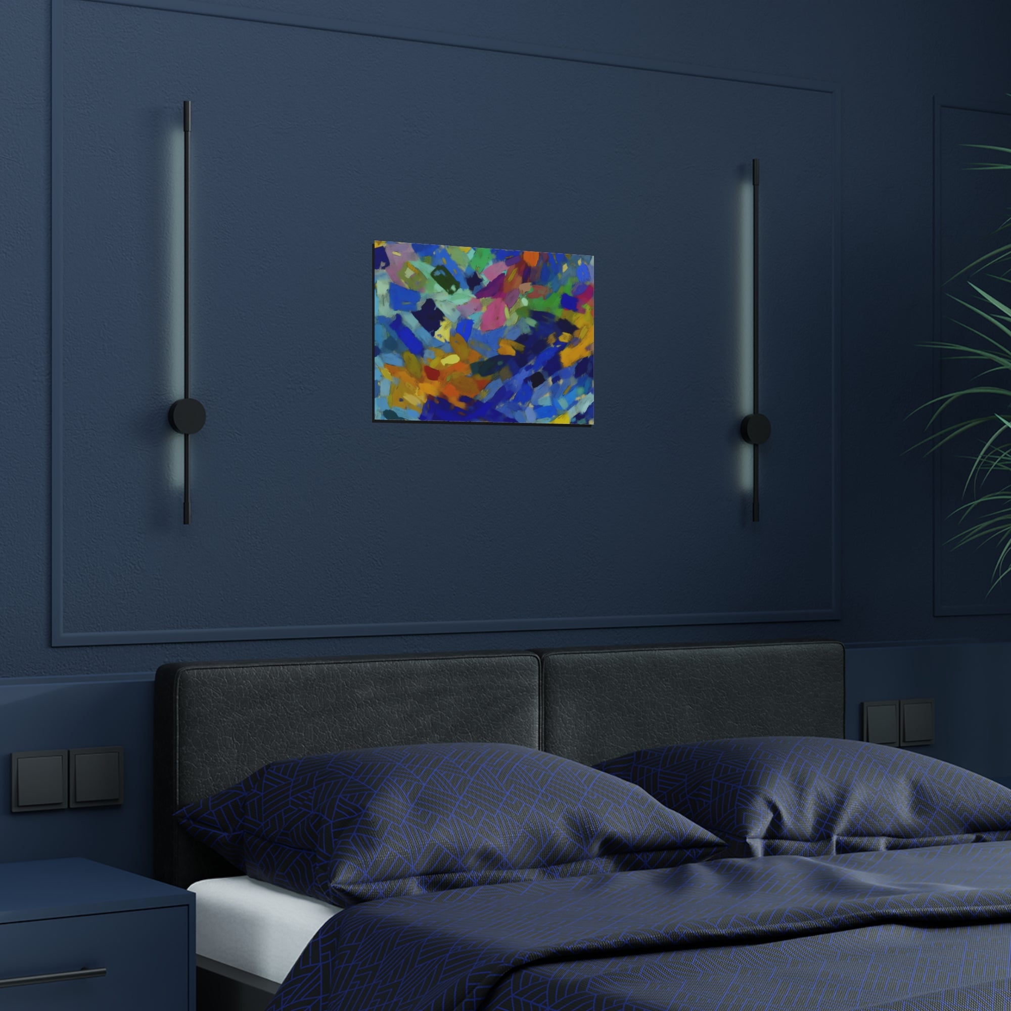 Elysian Whirl and Drift | Satin Print