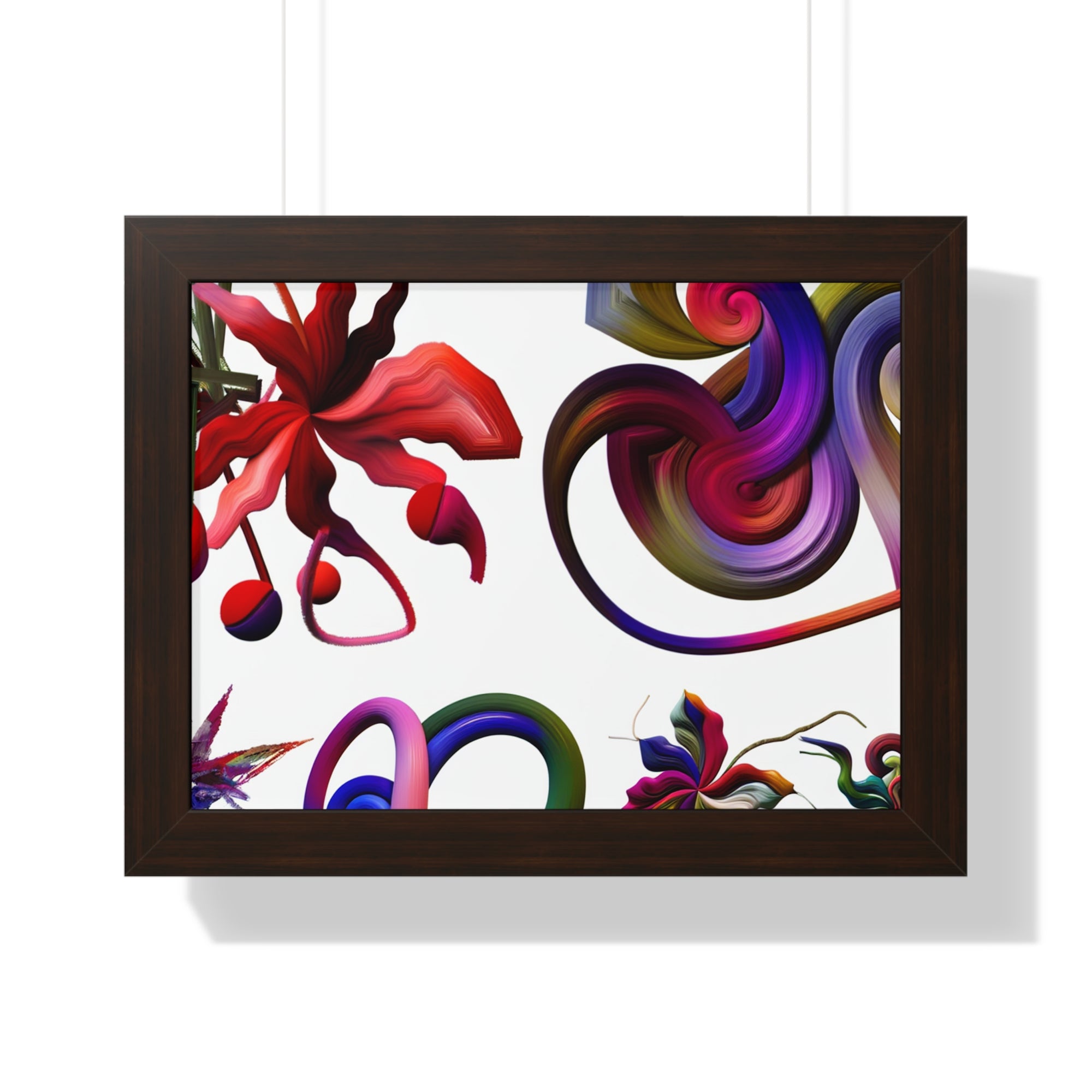 Botanical Whirl and Bloom | Framed Print