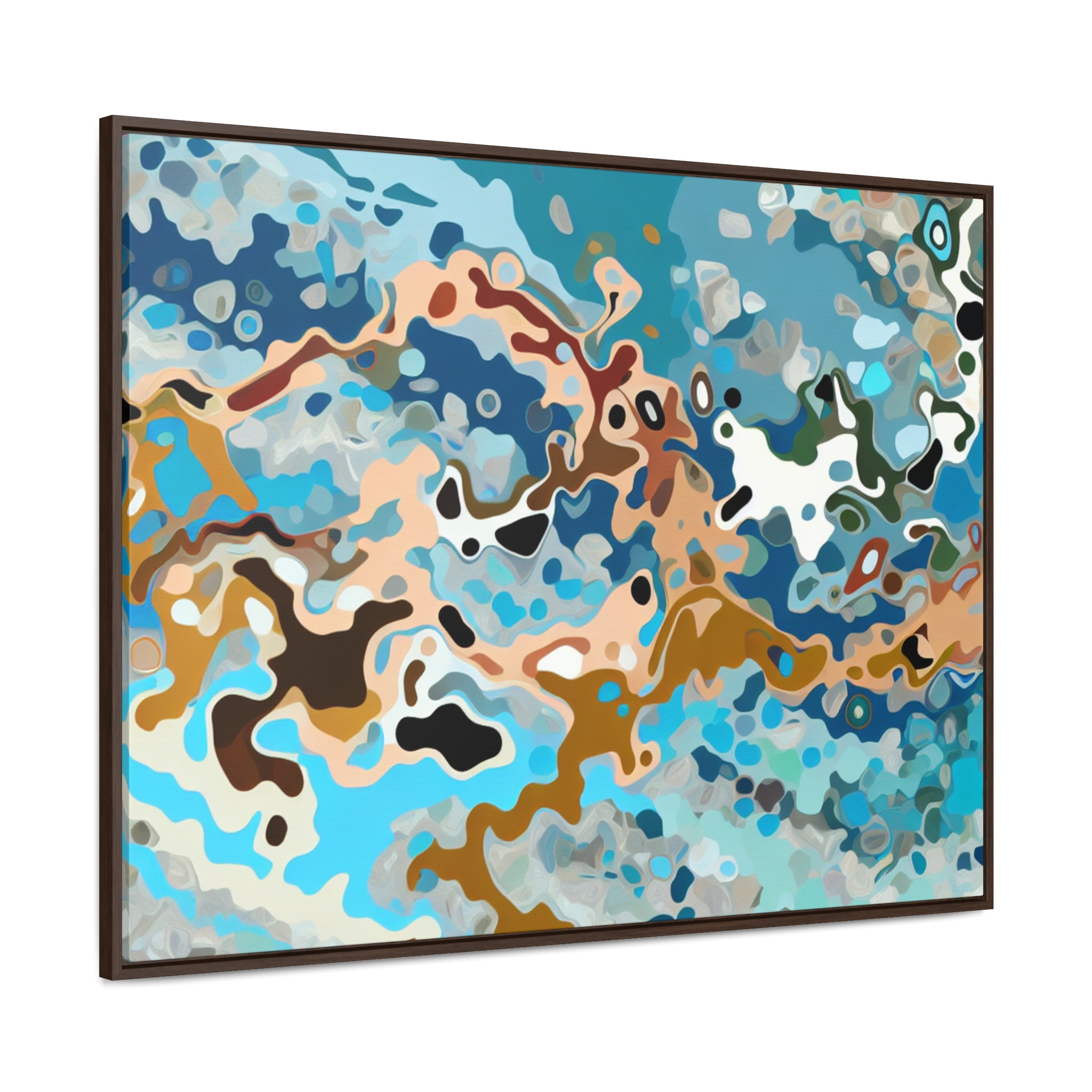 Tidal Whispers and Sands | Framed Canvas