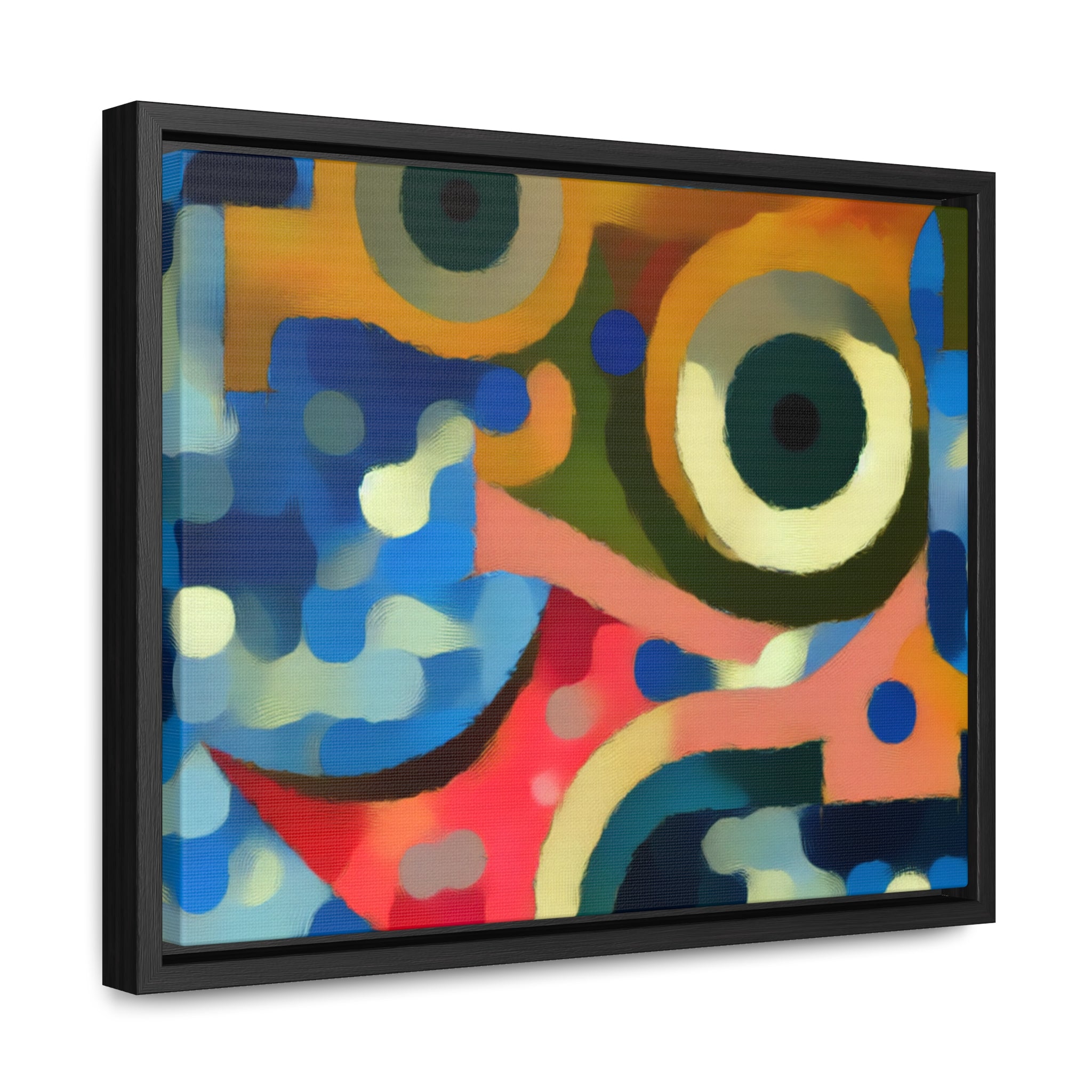 Oceanic Whispers and Kaleidoscope Dreams | Framed Canvas