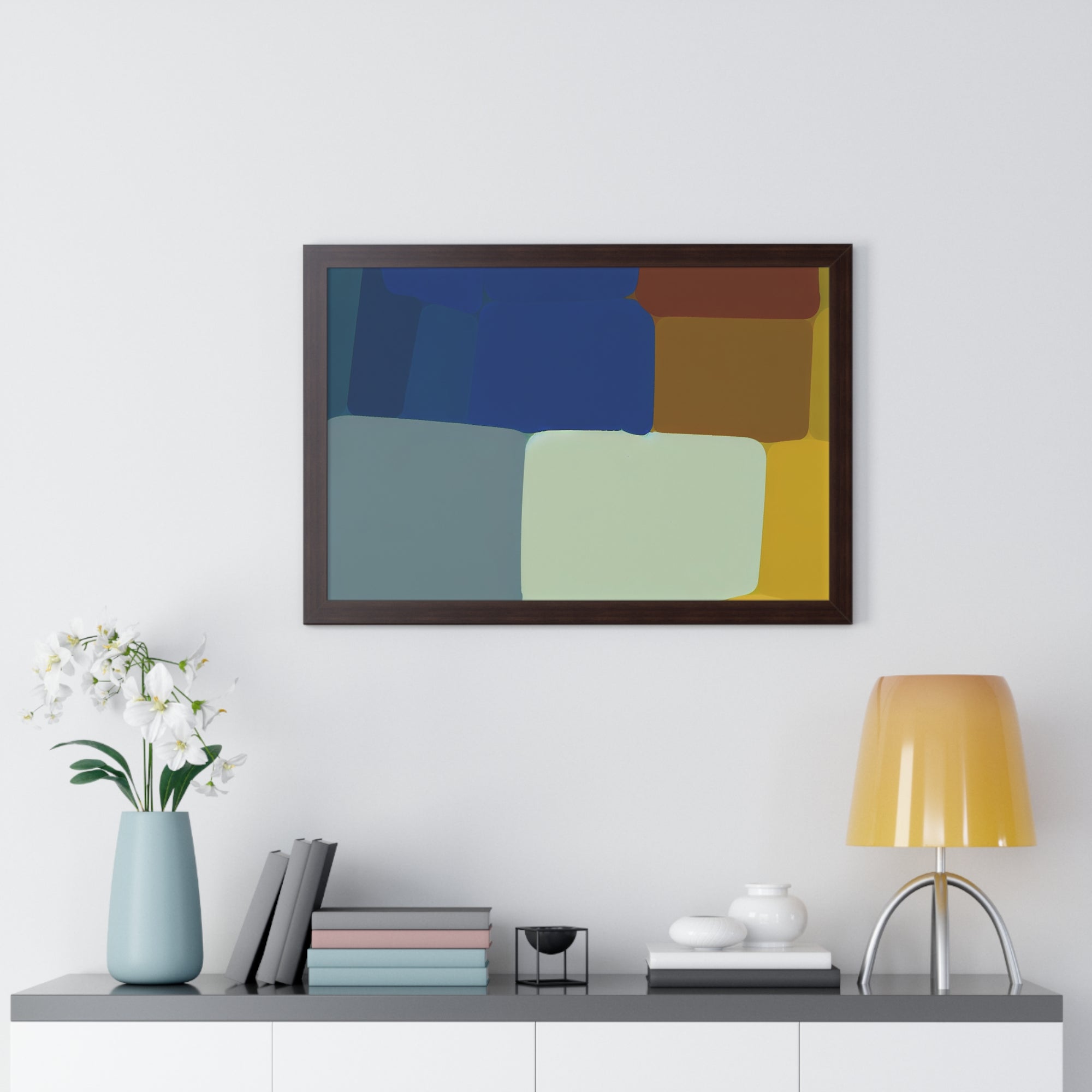 Fluid Harmony and Depth | Framed Print