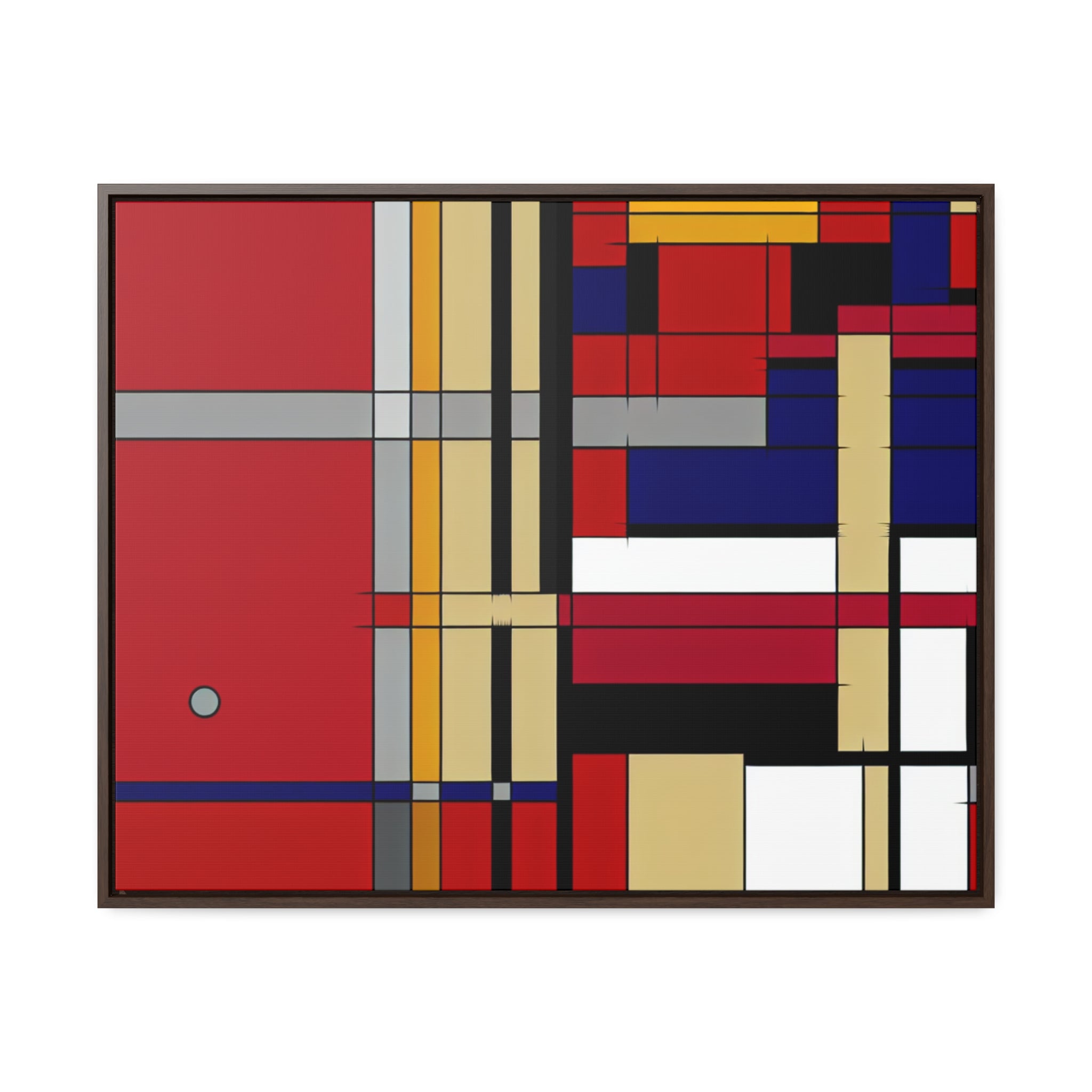 Dynamic Harmony of Shapes | Framed Canvas