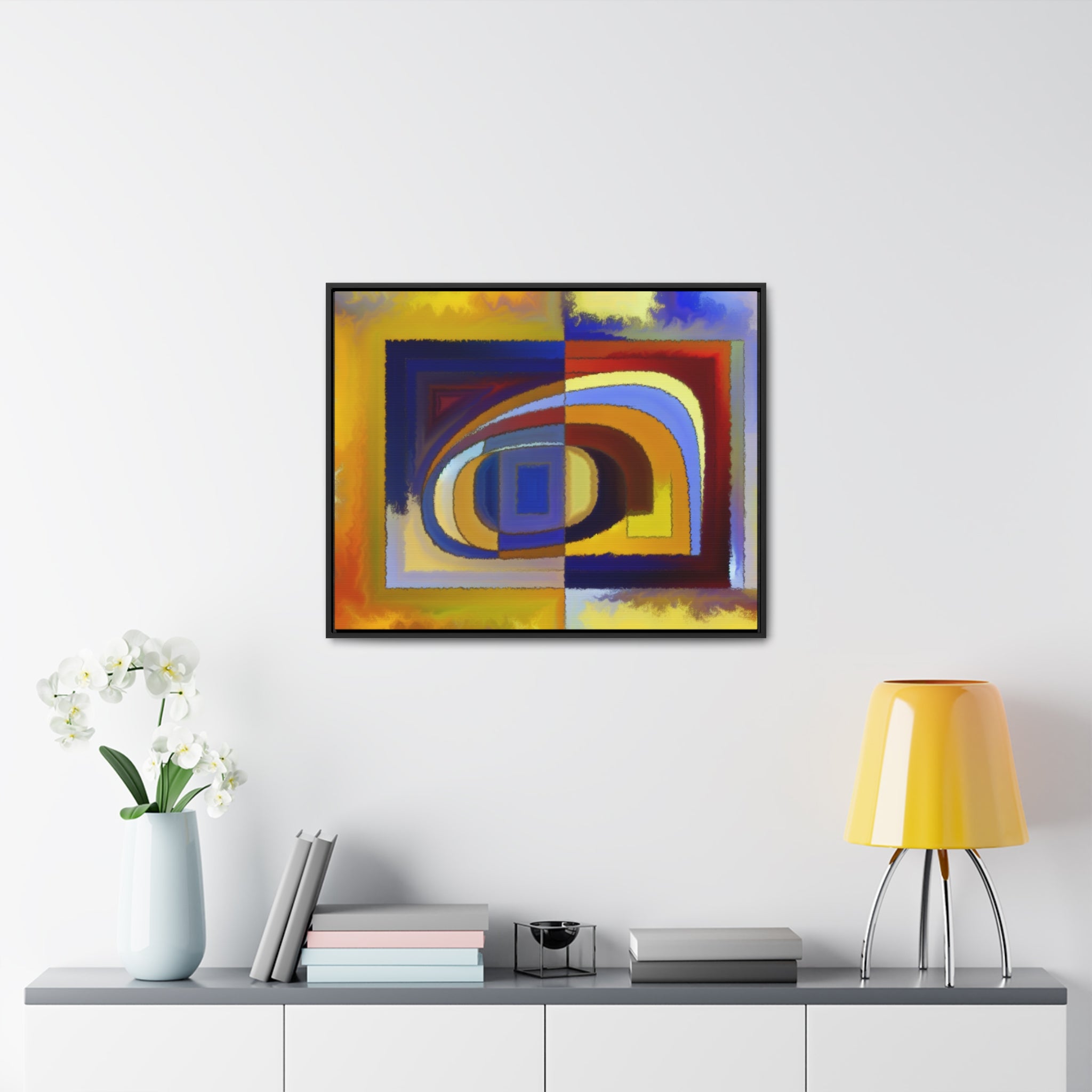 Chromatic Whispers and Dreams | Framed Canvas