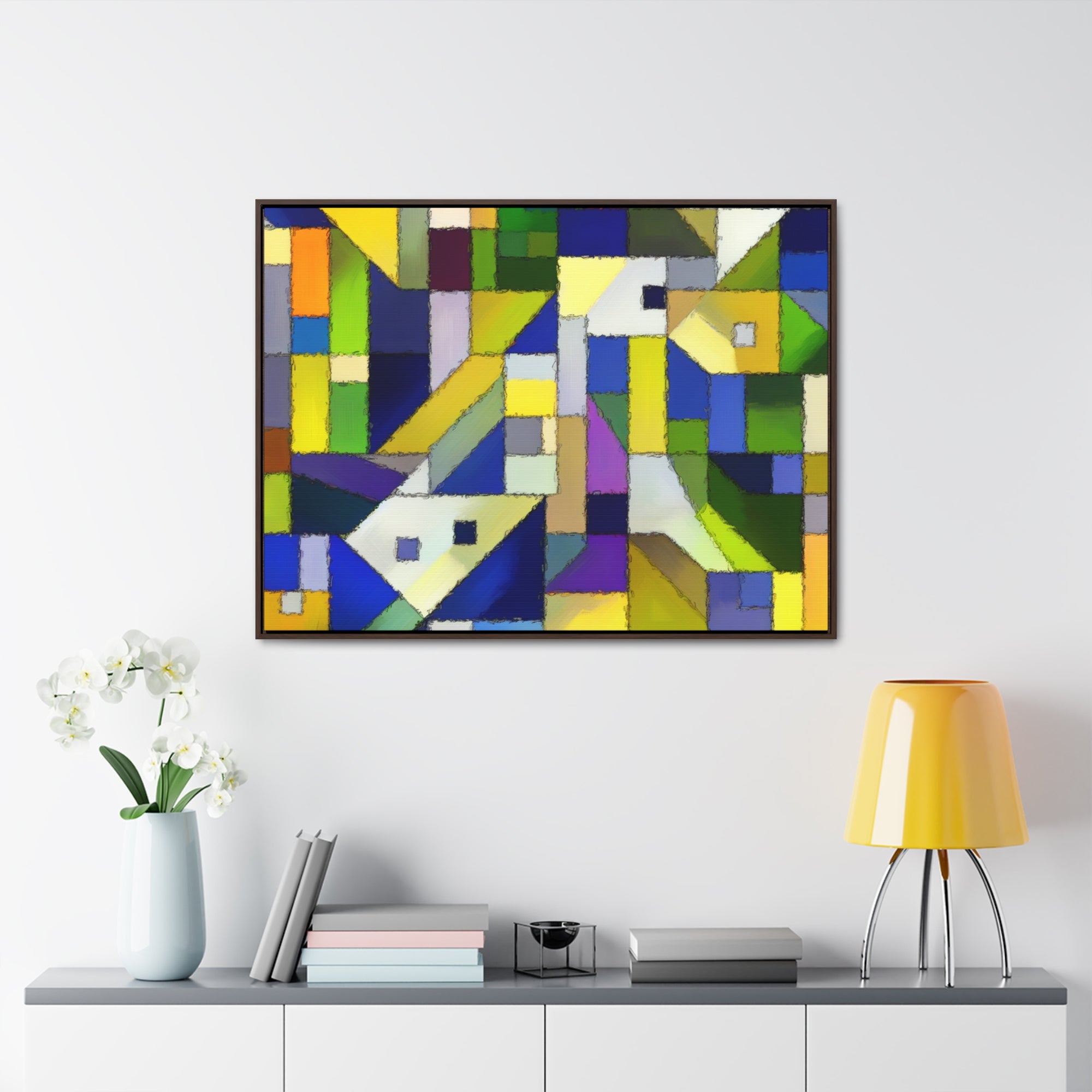 Fractured Harmony and Light | Framed Canvas