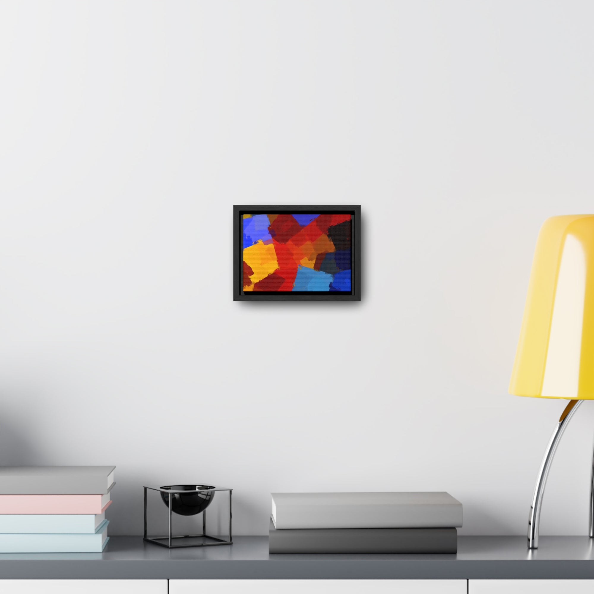 Prismatic Whirl and Flow | Framed Canvas