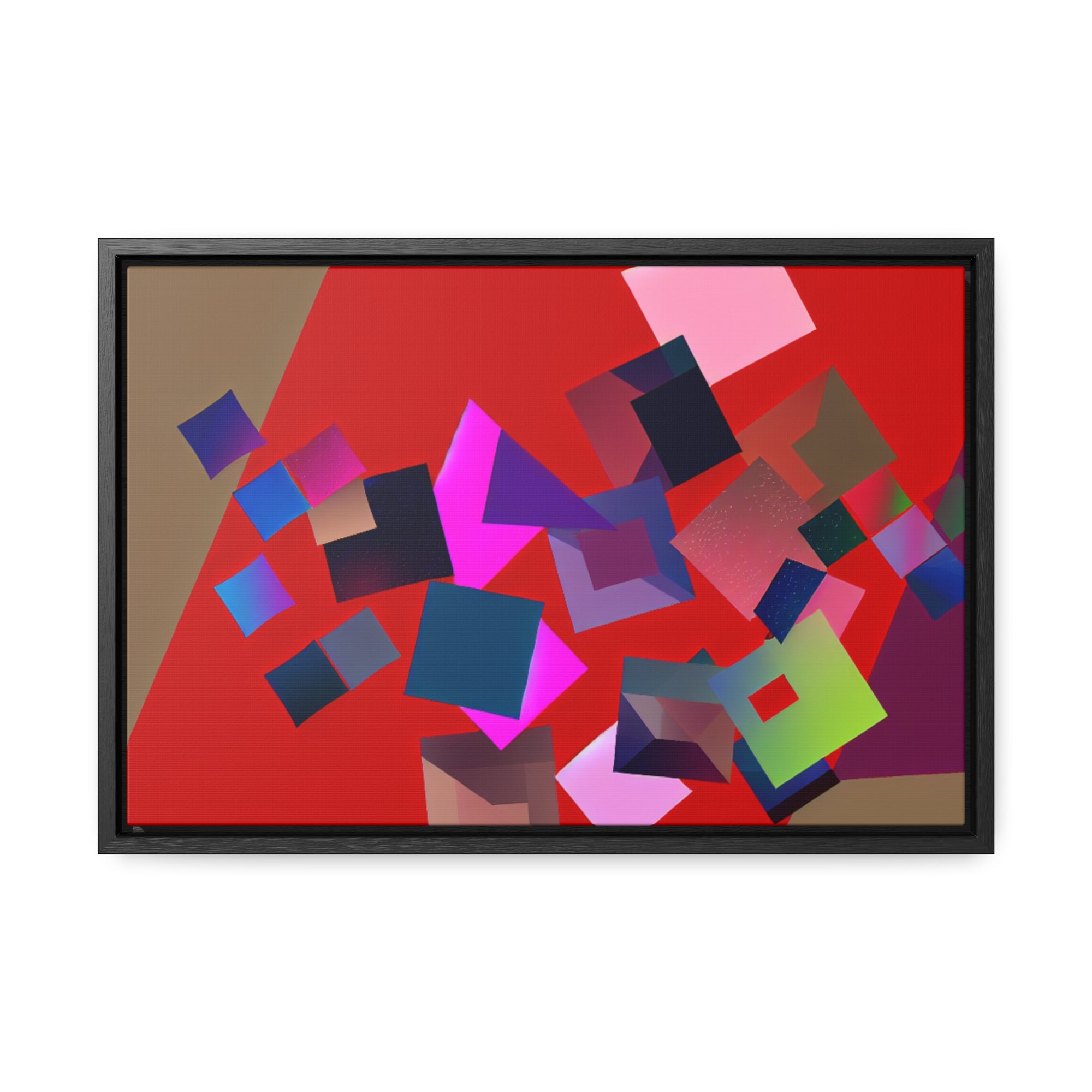 Vibrant Square Serenade | Framed Canvas