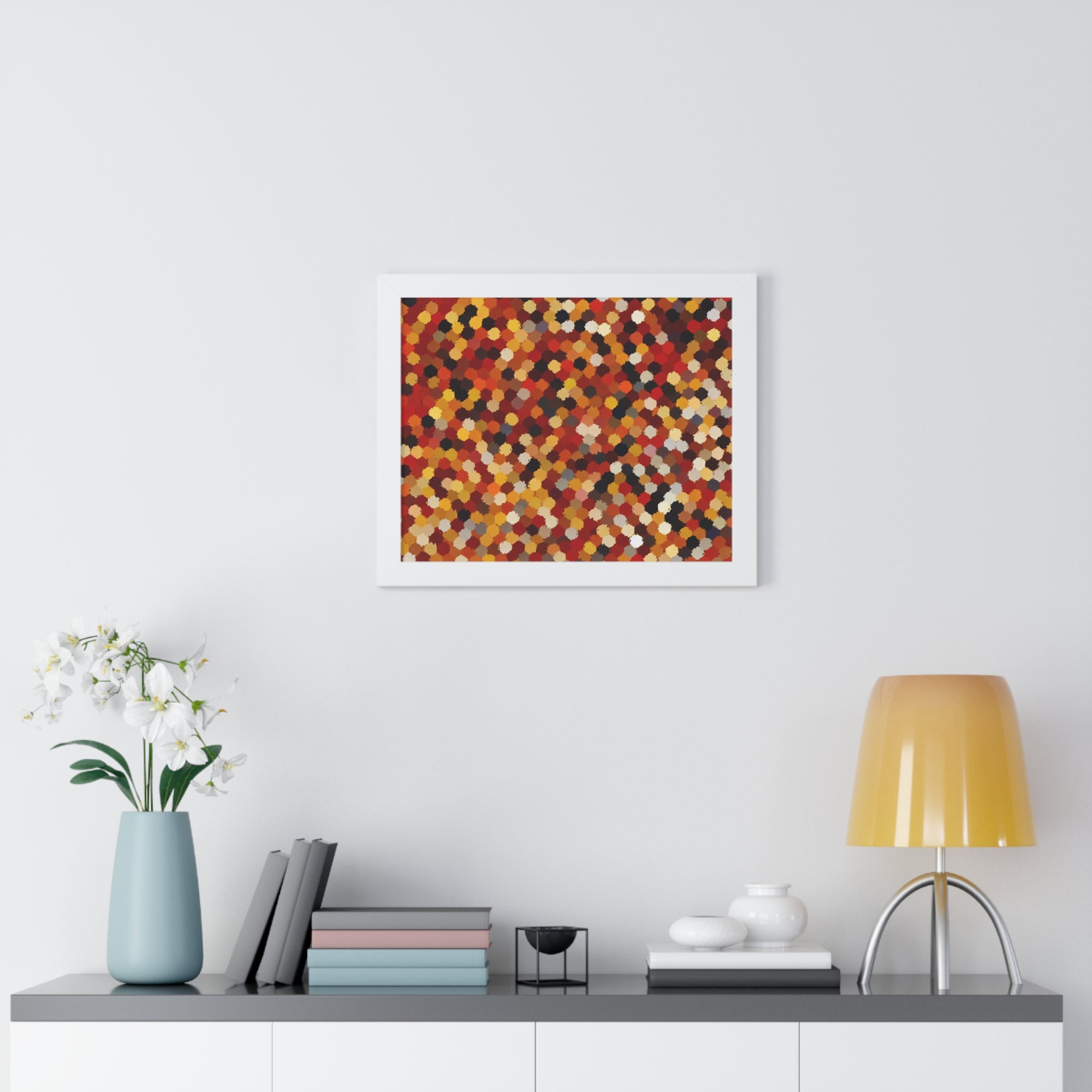 Radiant Dance of Circles | Framed Print