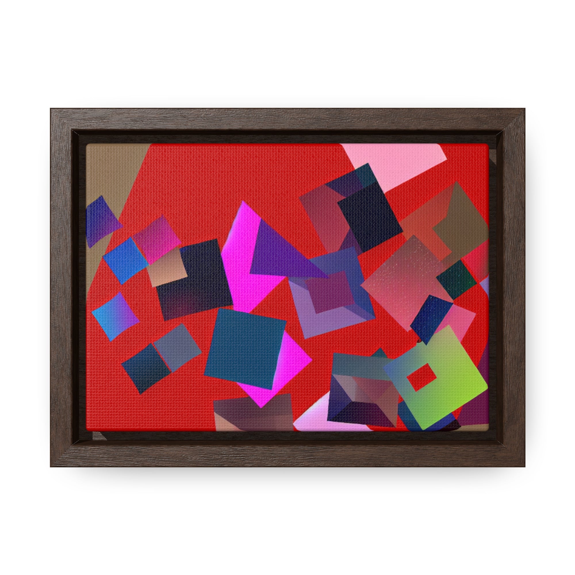 Vibrant Square Serenade | Framed Canvas