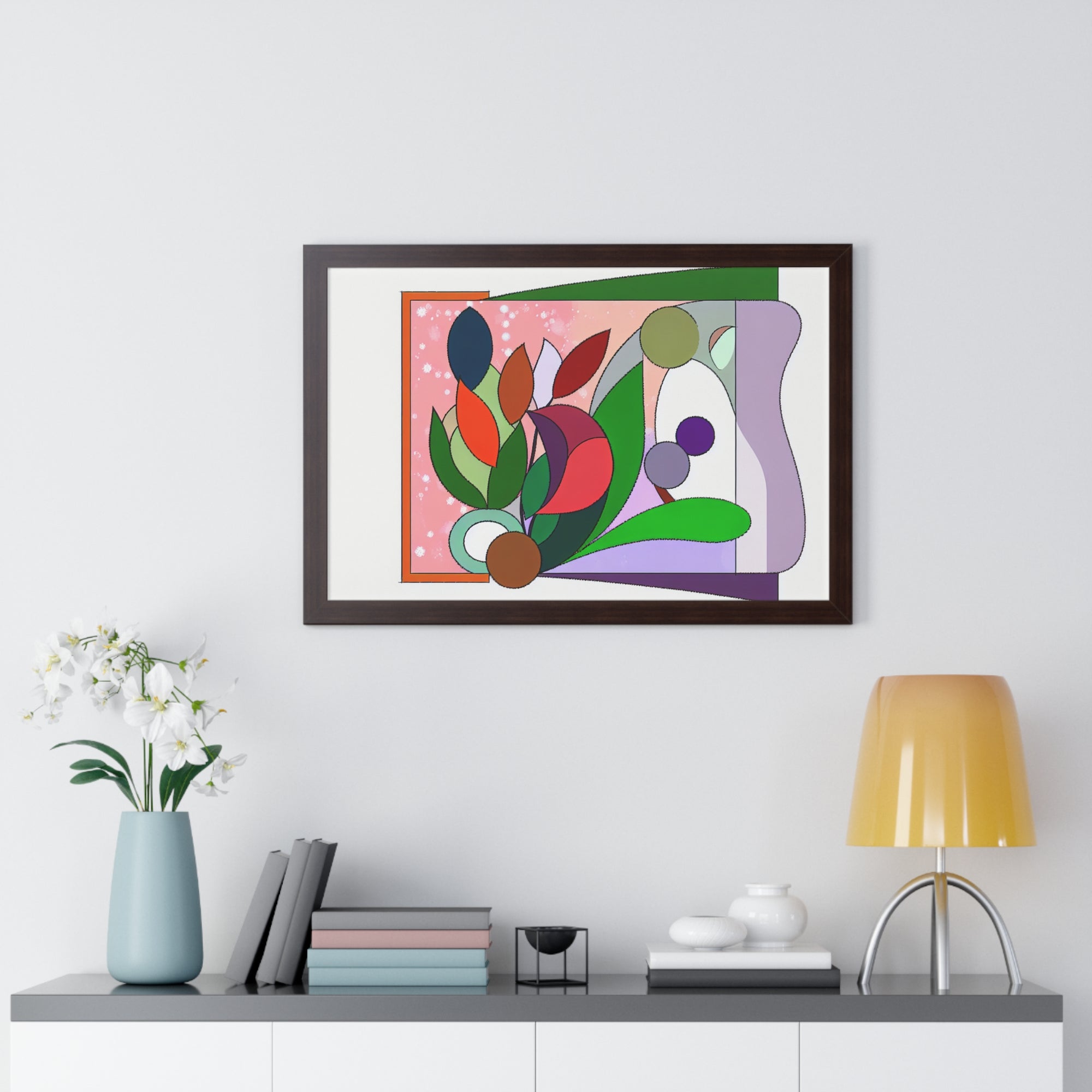Verdant Whispers and Blooms | Framed Print