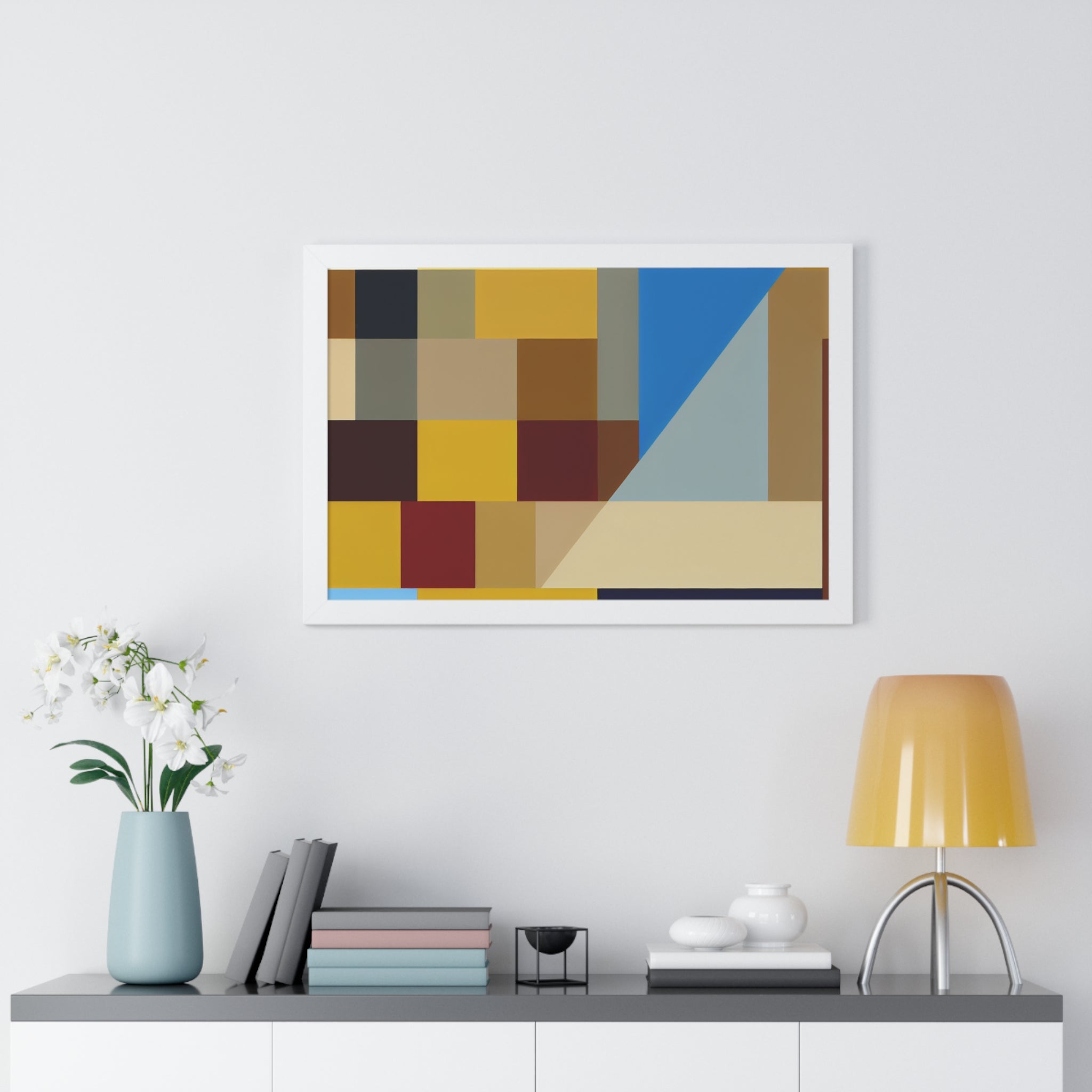 Colorful Geometric Symphony | Framed Print