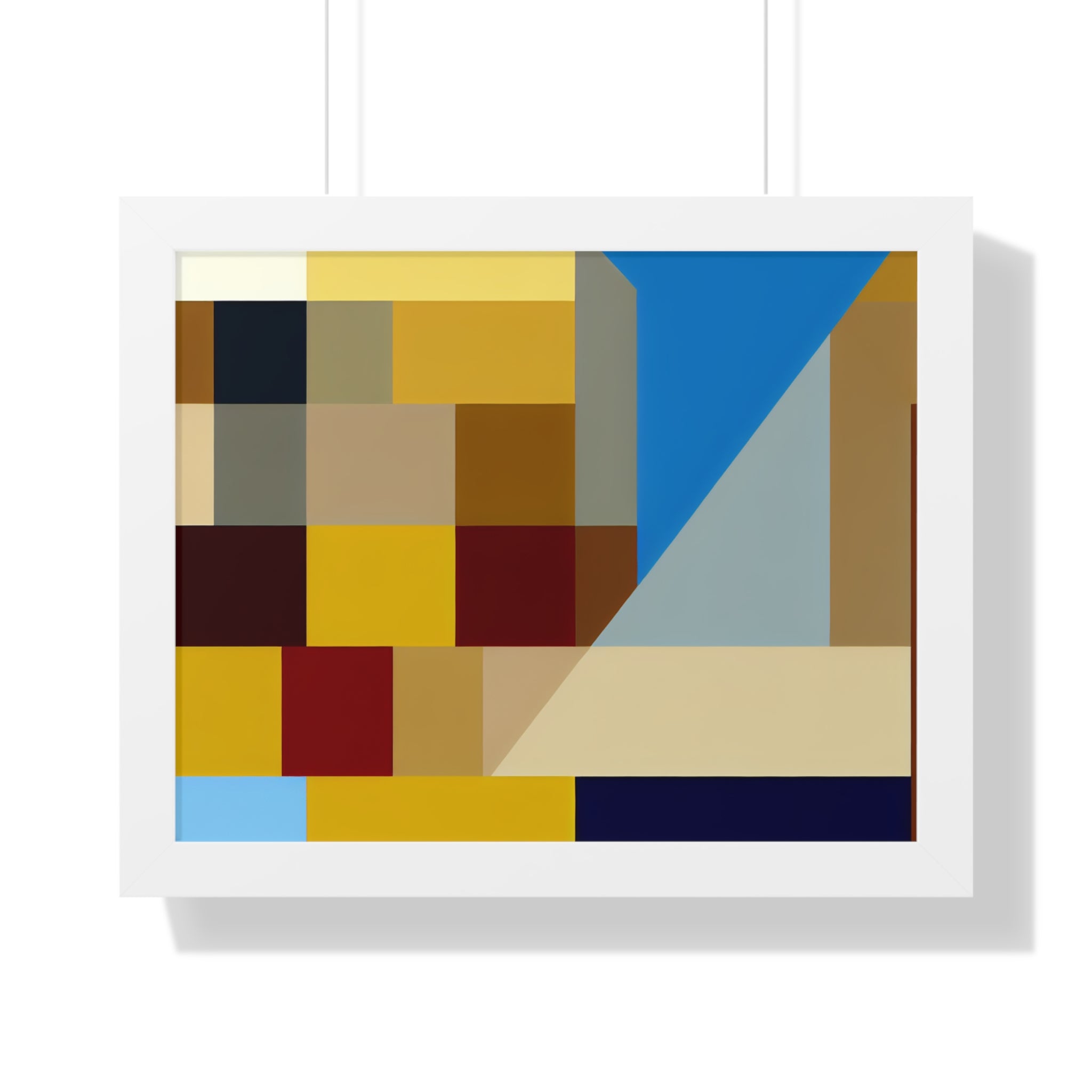 Colorful Geometric Symphony | Framed Print