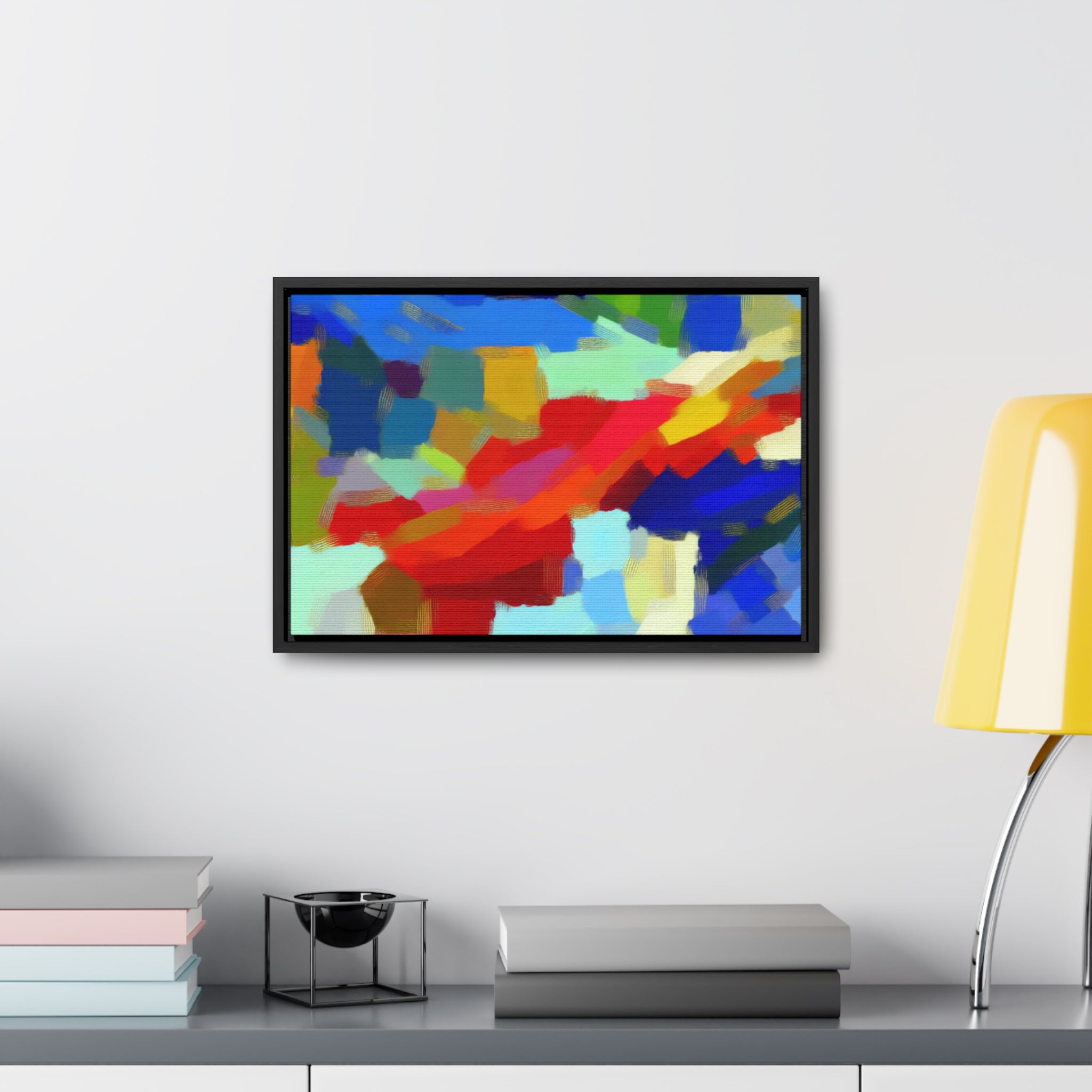 Rhythmic Color Dance | Framed Canvas