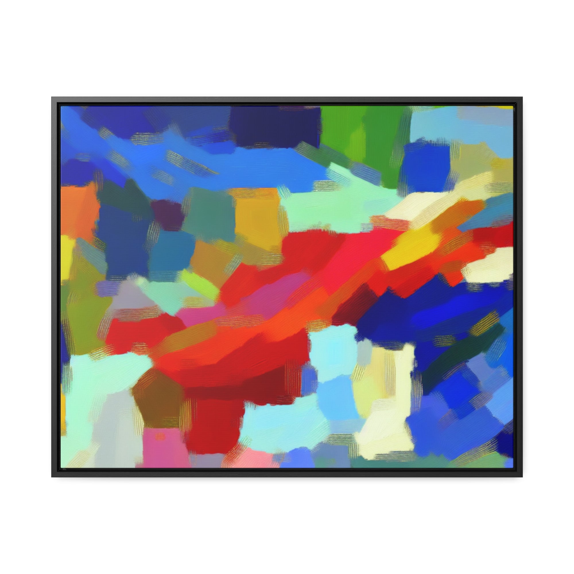 Rhythmic Color Dance | Framed Canvas