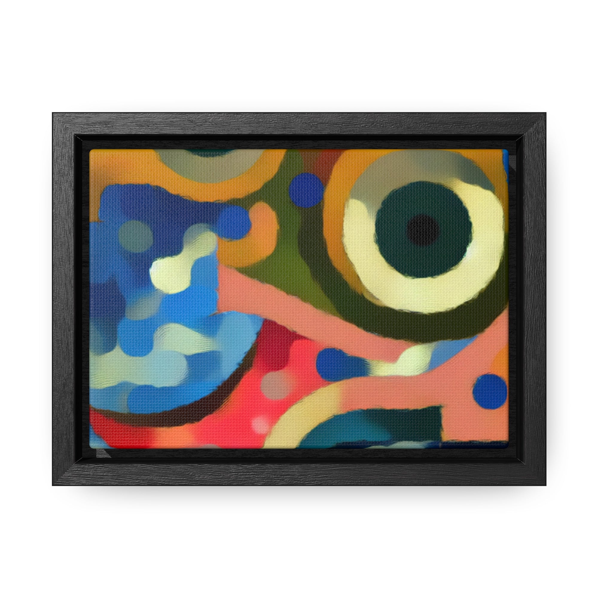 Oceanic Whispers and Kaleidoscope Dreams | Framed Canvas