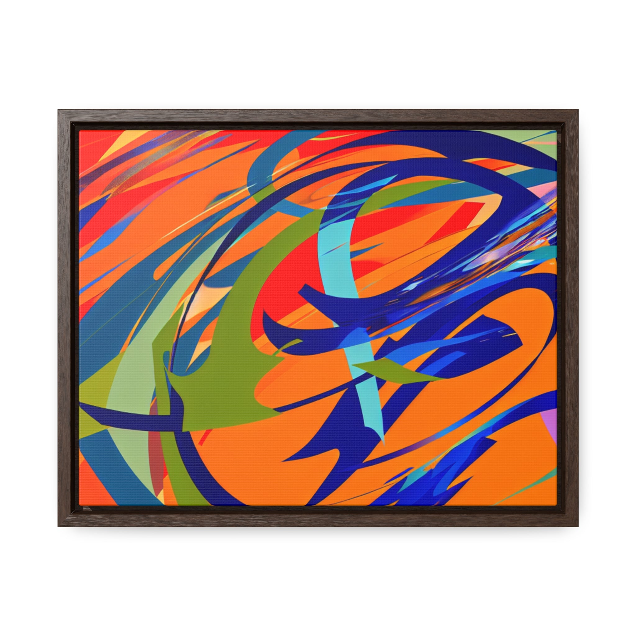 Chromatic Reverie and Motion | Framed Canvas