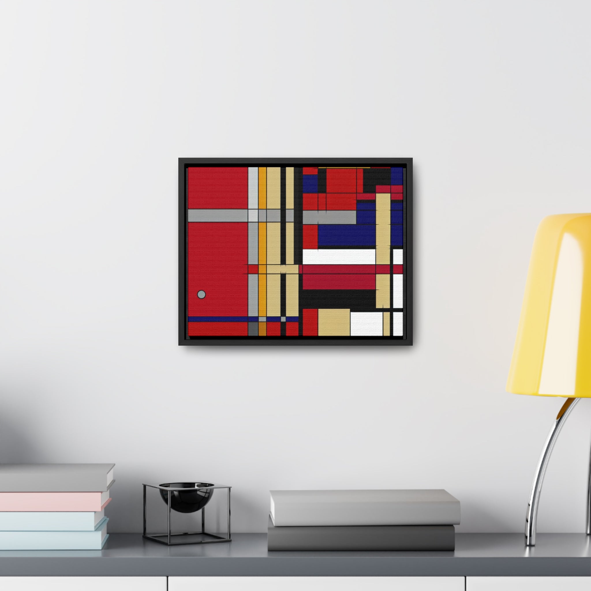 Dynamic Harmony of Shapes | Framed Canvas