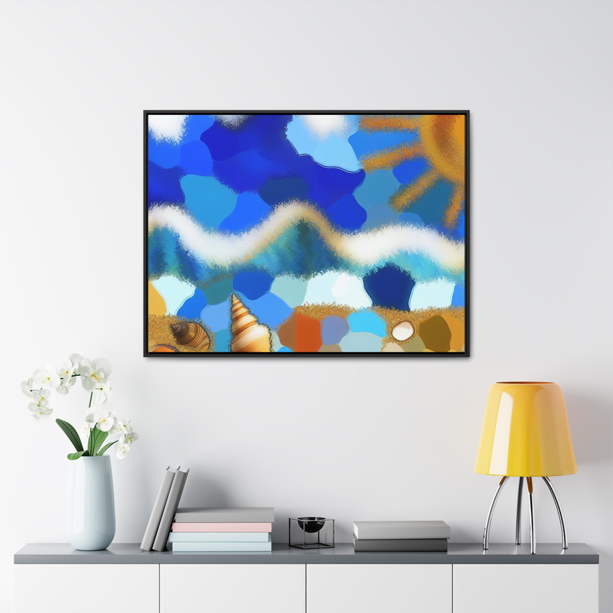 Tidal Dreams and Sunlight | Framed Canvas