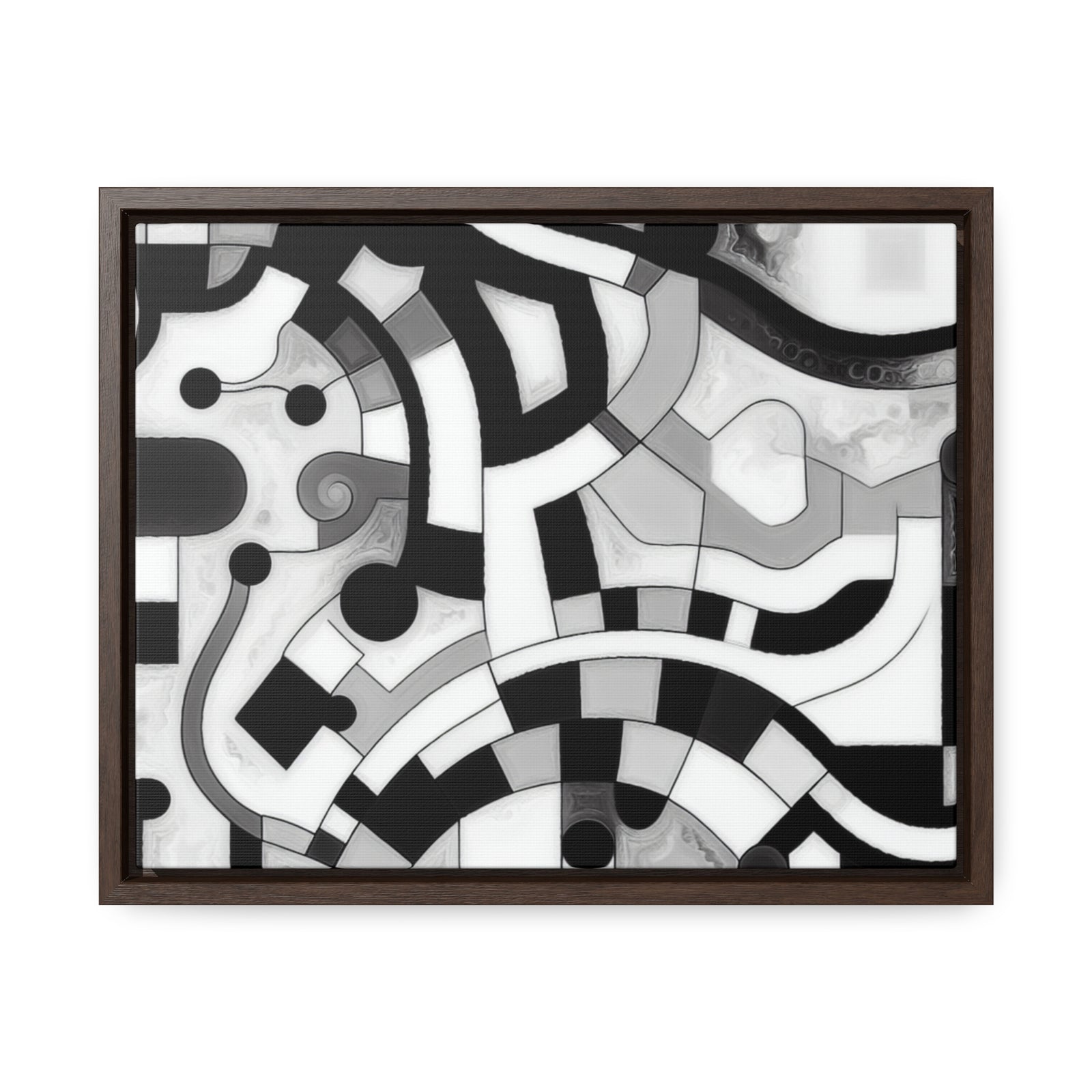 Rhythm of Shadows | Framed Canvas