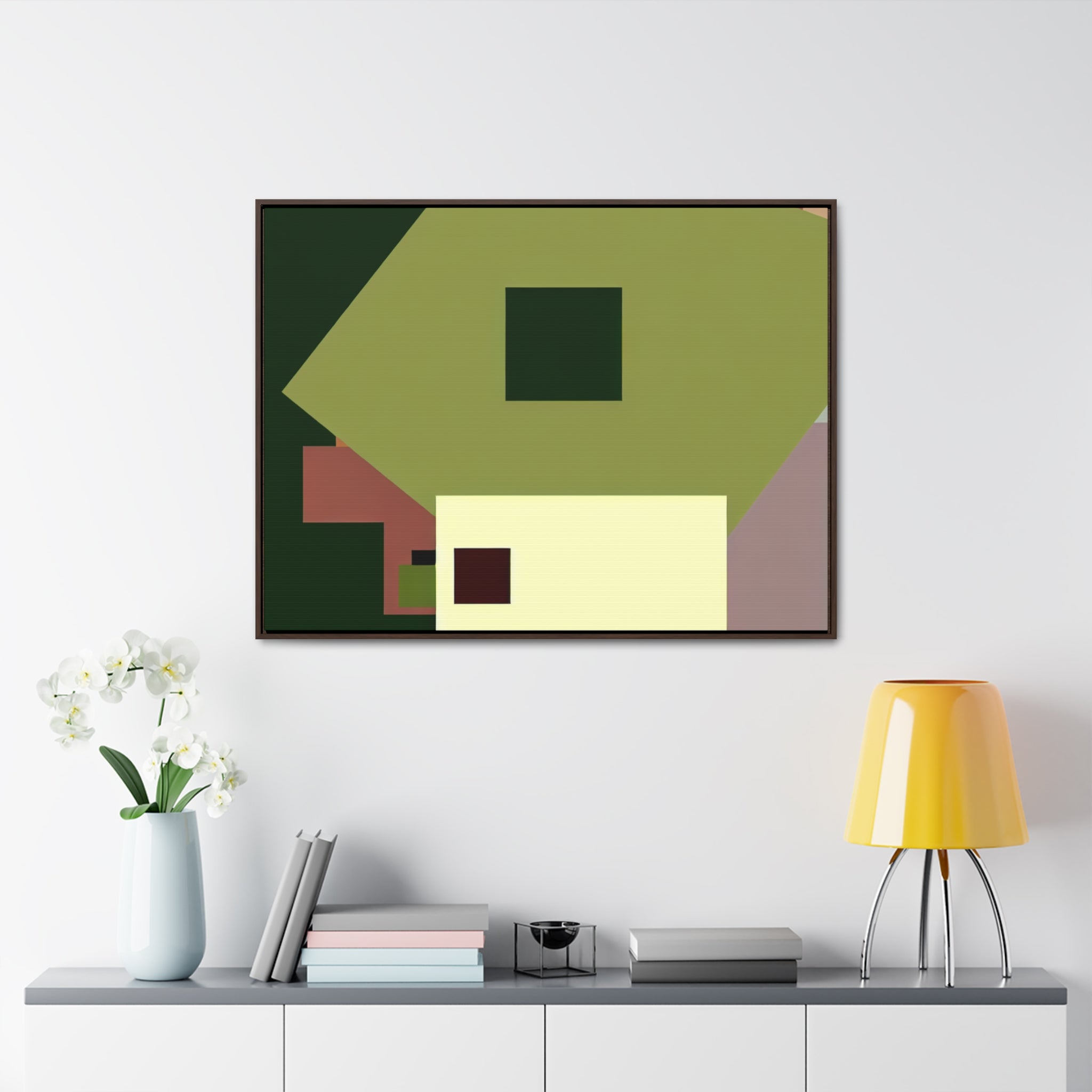 Whispers of Geometry | Framed Canvas