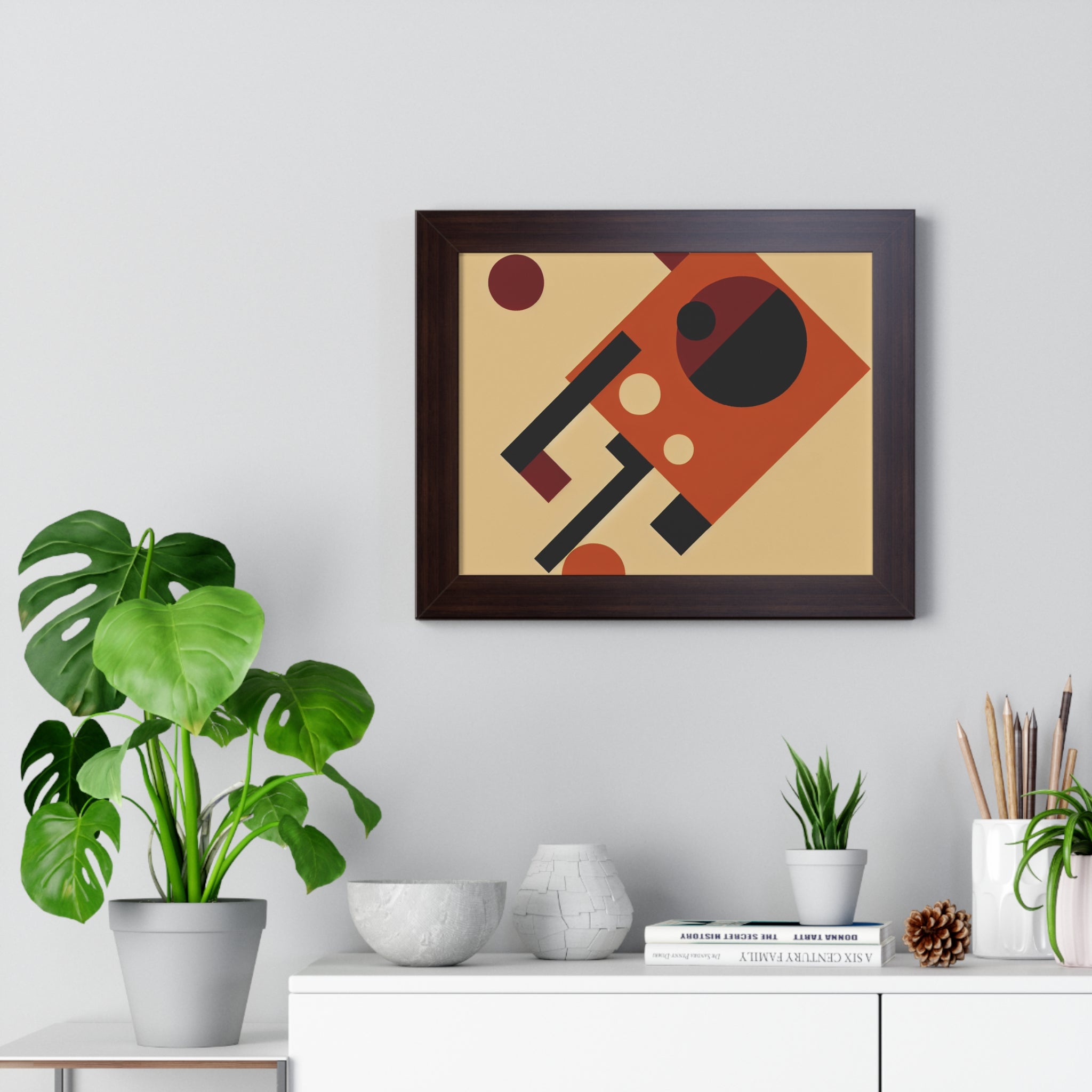 Fiery Harmony of Shapes | Framed Print