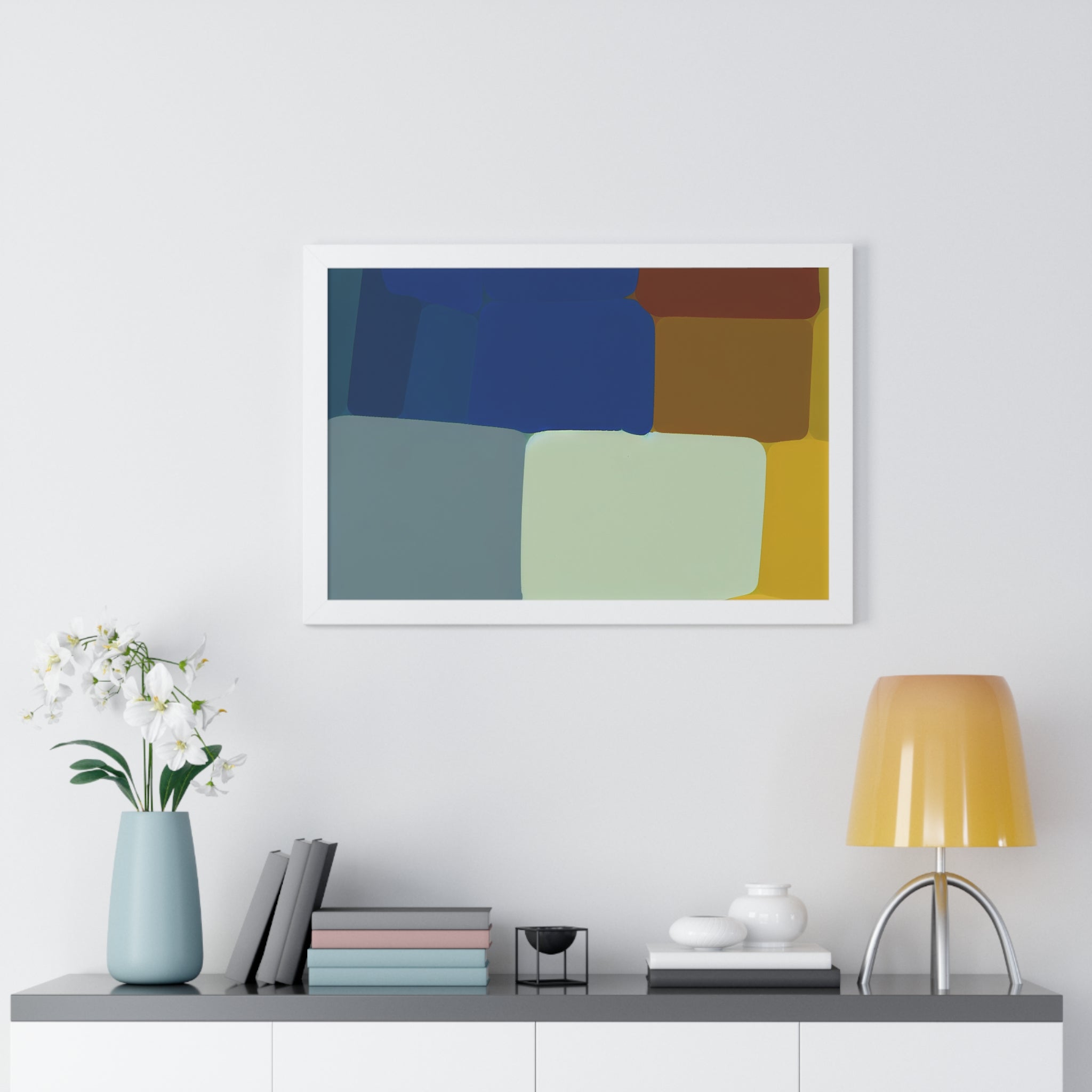 Fluid Harmony and Depth | Framed Print