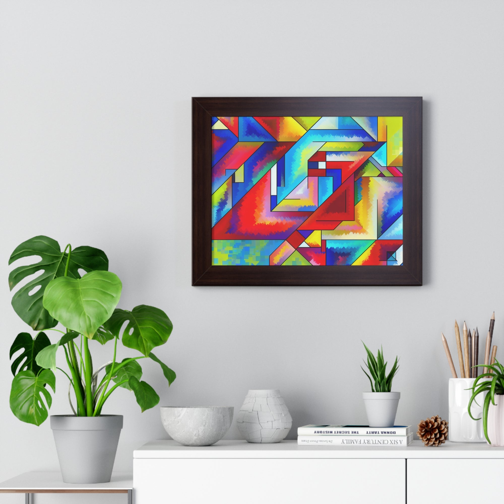 Energetic Harmony in Shapes | Framed Print