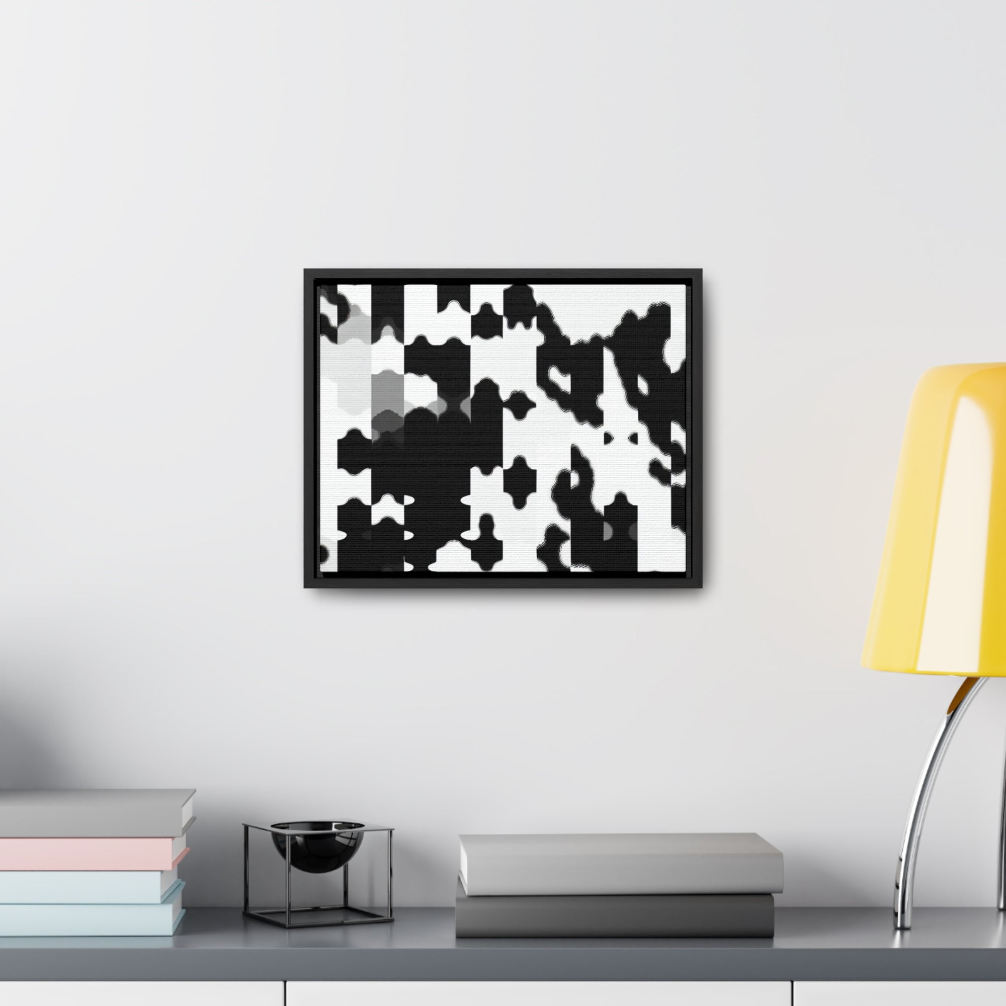 Tension in Monochrome | Framed Canvas