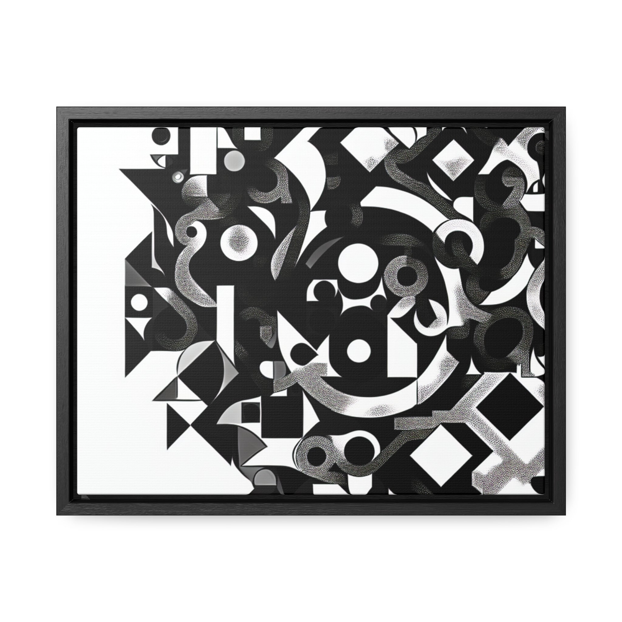 Eclipse of Contrast | Framed Canvas