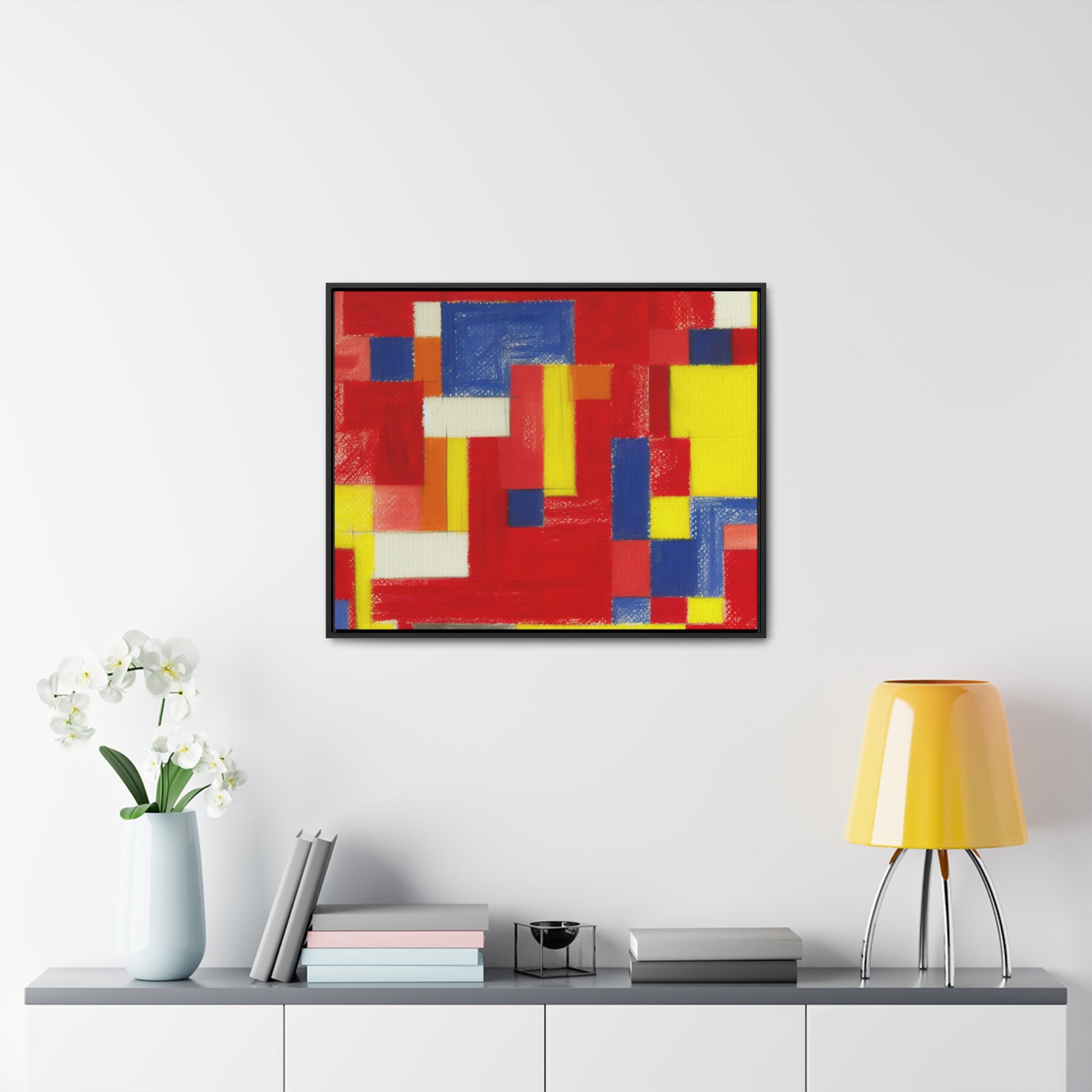 Vibrant Rhythmic Harmony | Framed Canvas