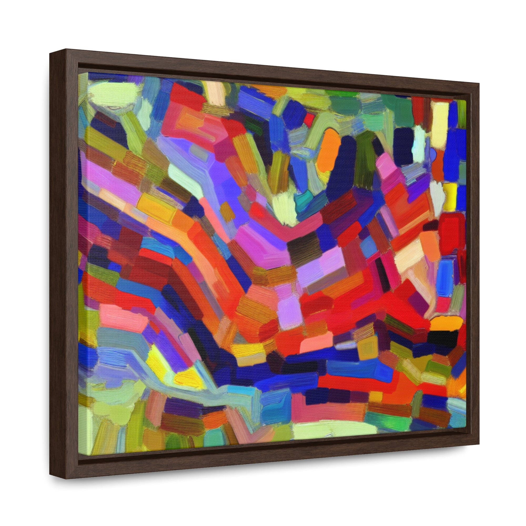 Vivid Echoes in Motion | Framed Canvas