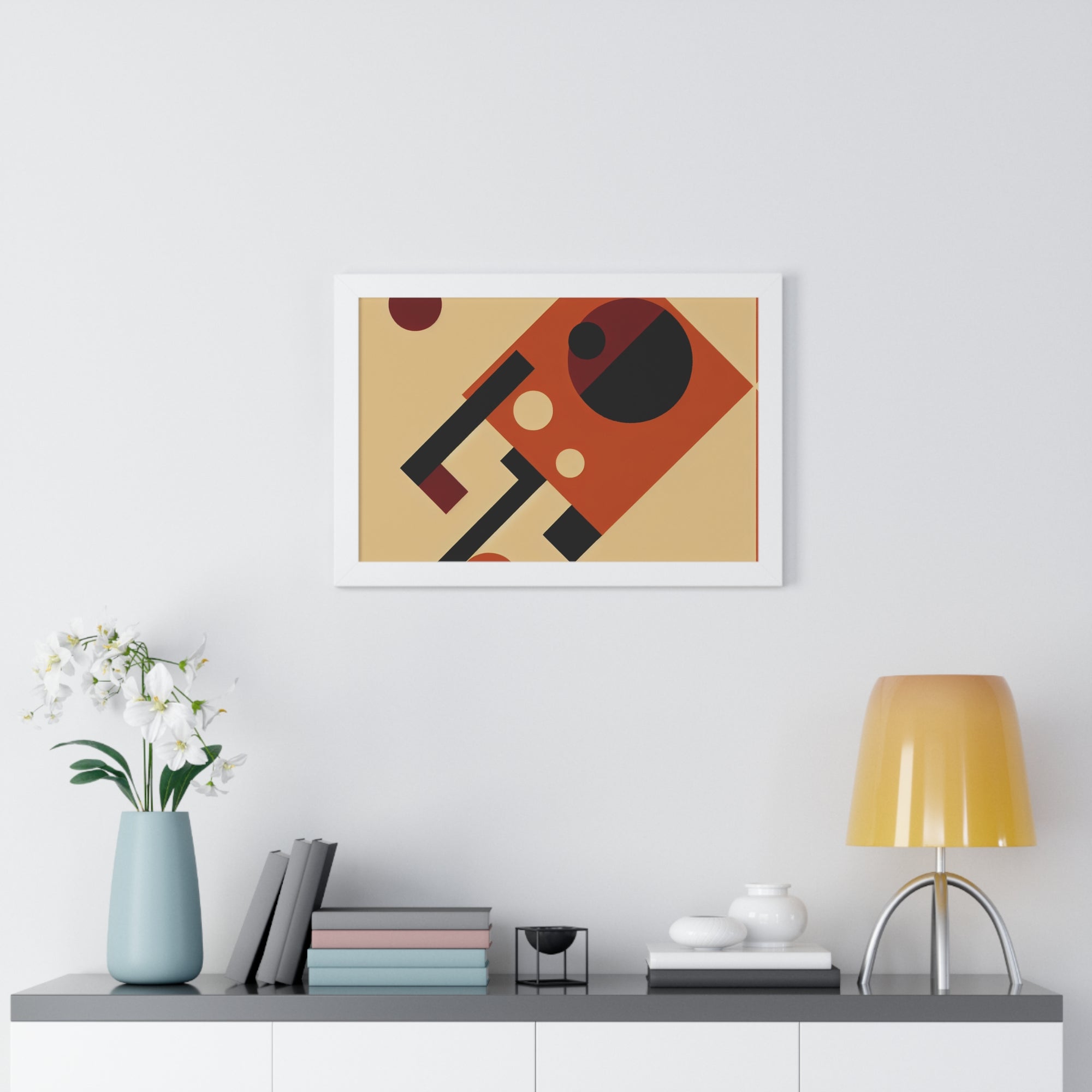 Fiery Harmony of Shapes | Framed Print