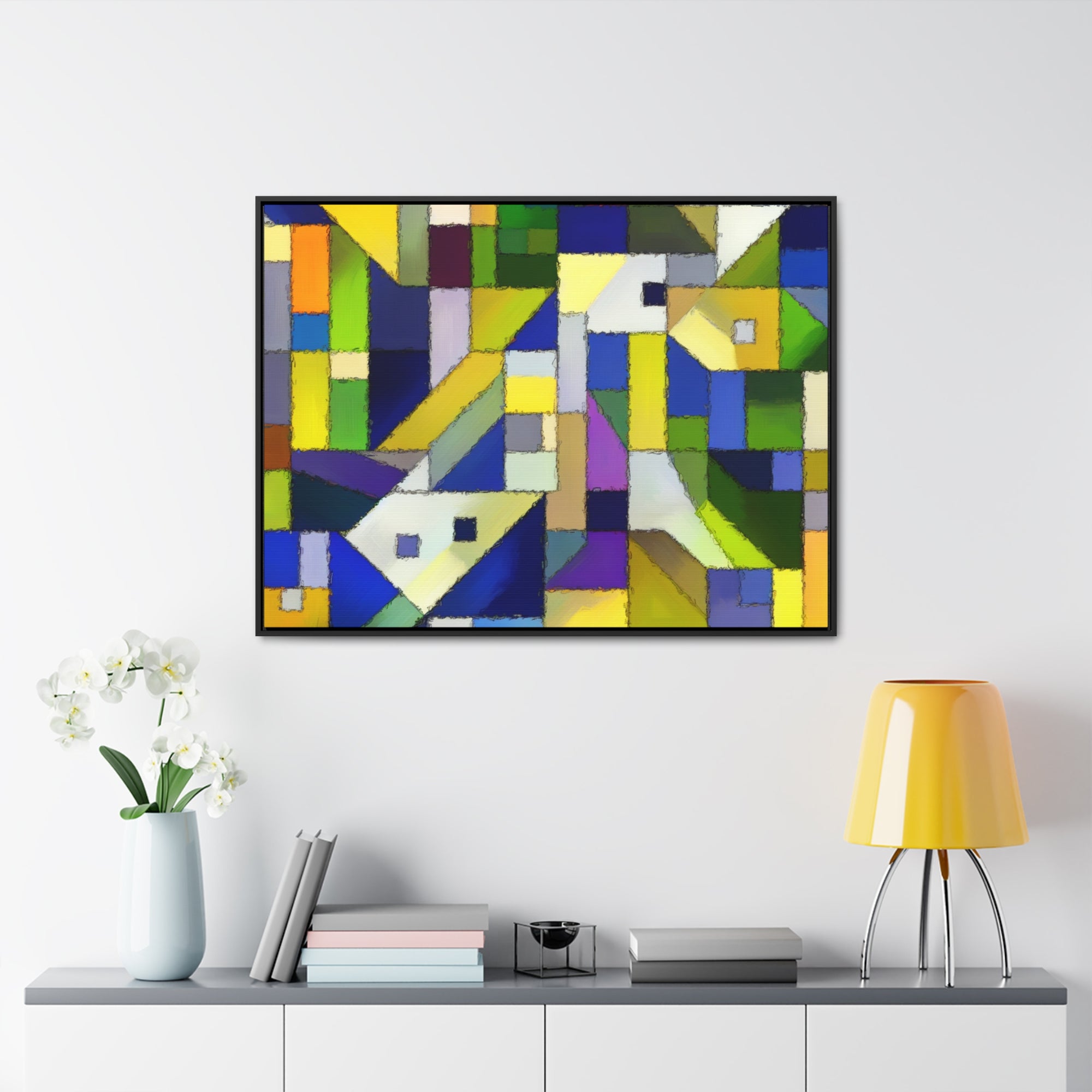 Fractured Harmony and Light | Framed Canvas