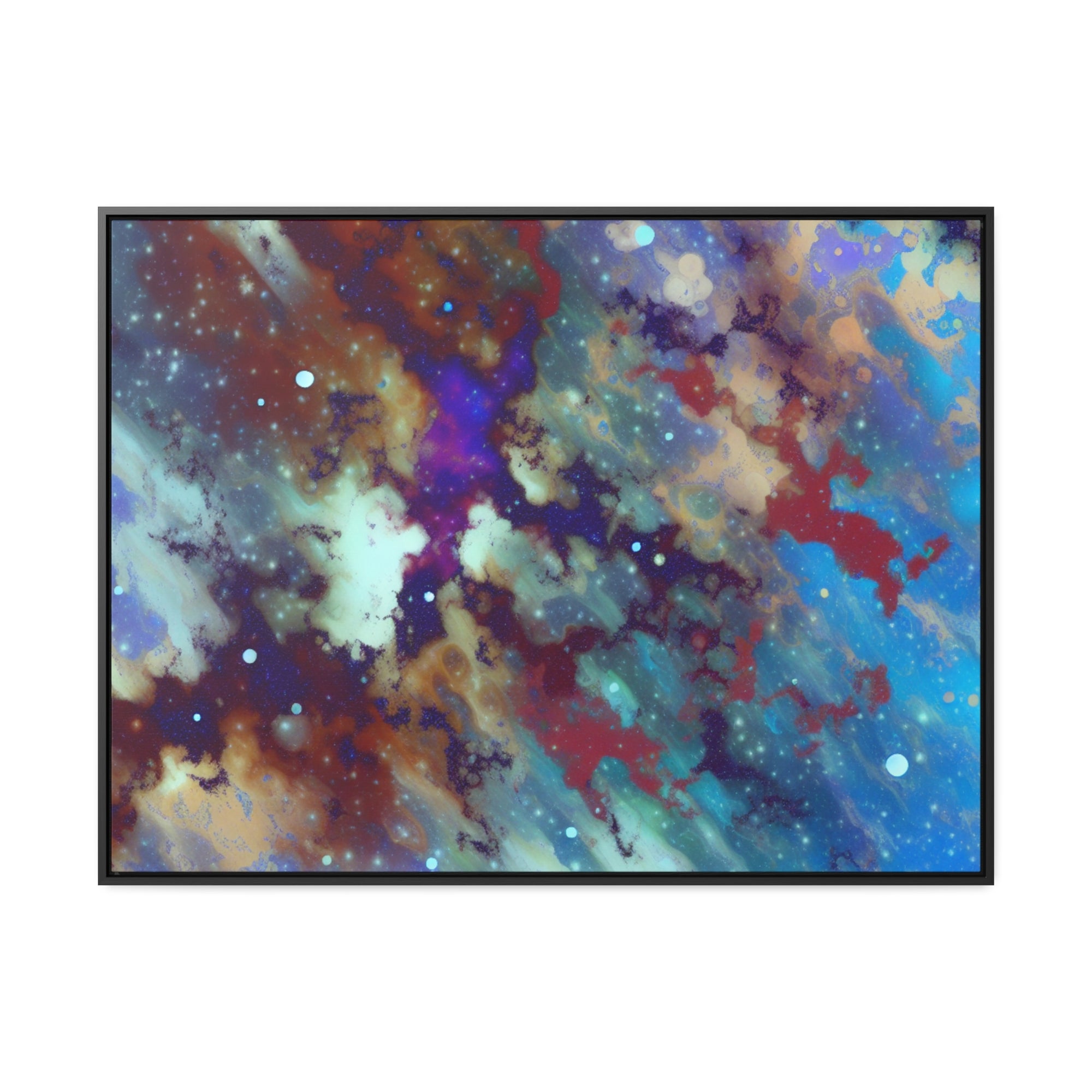 Stellar Whispers and Cosmic Dreams | Framed Canvas