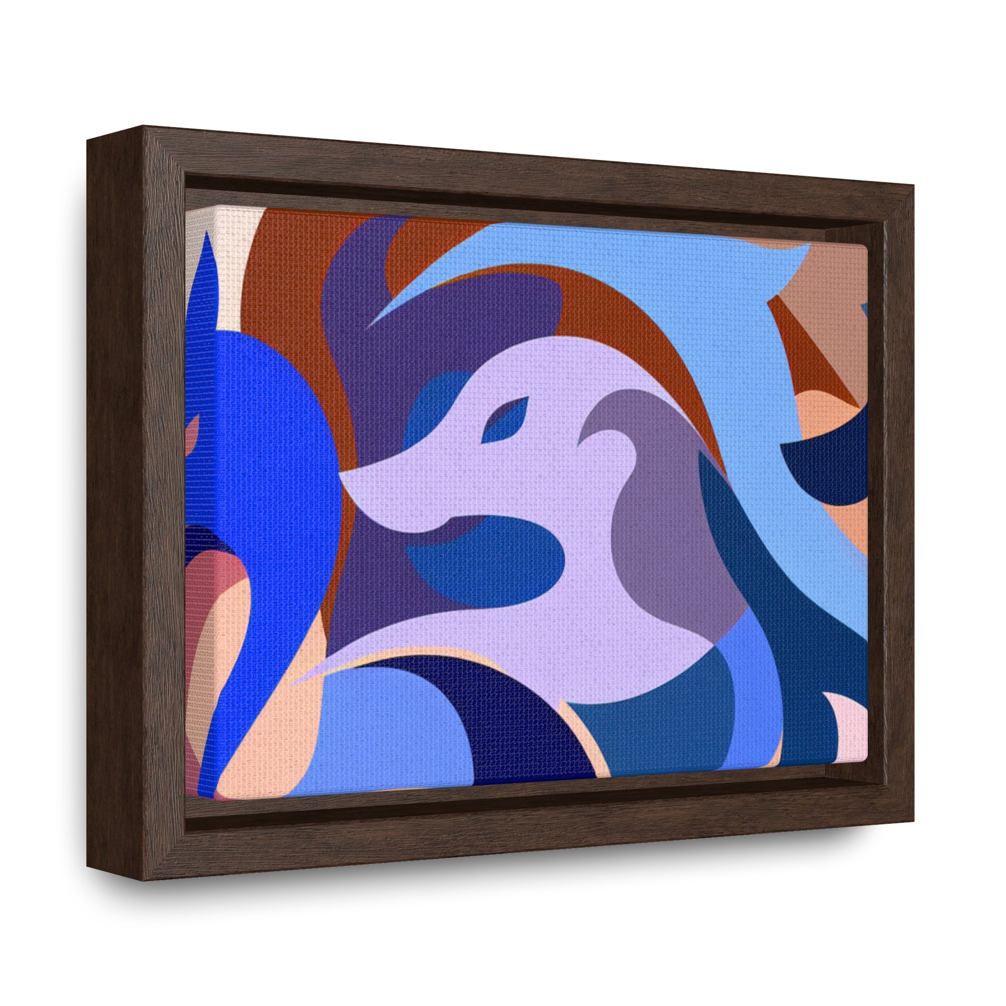 Foxes in Fluidity | Framed Canvas