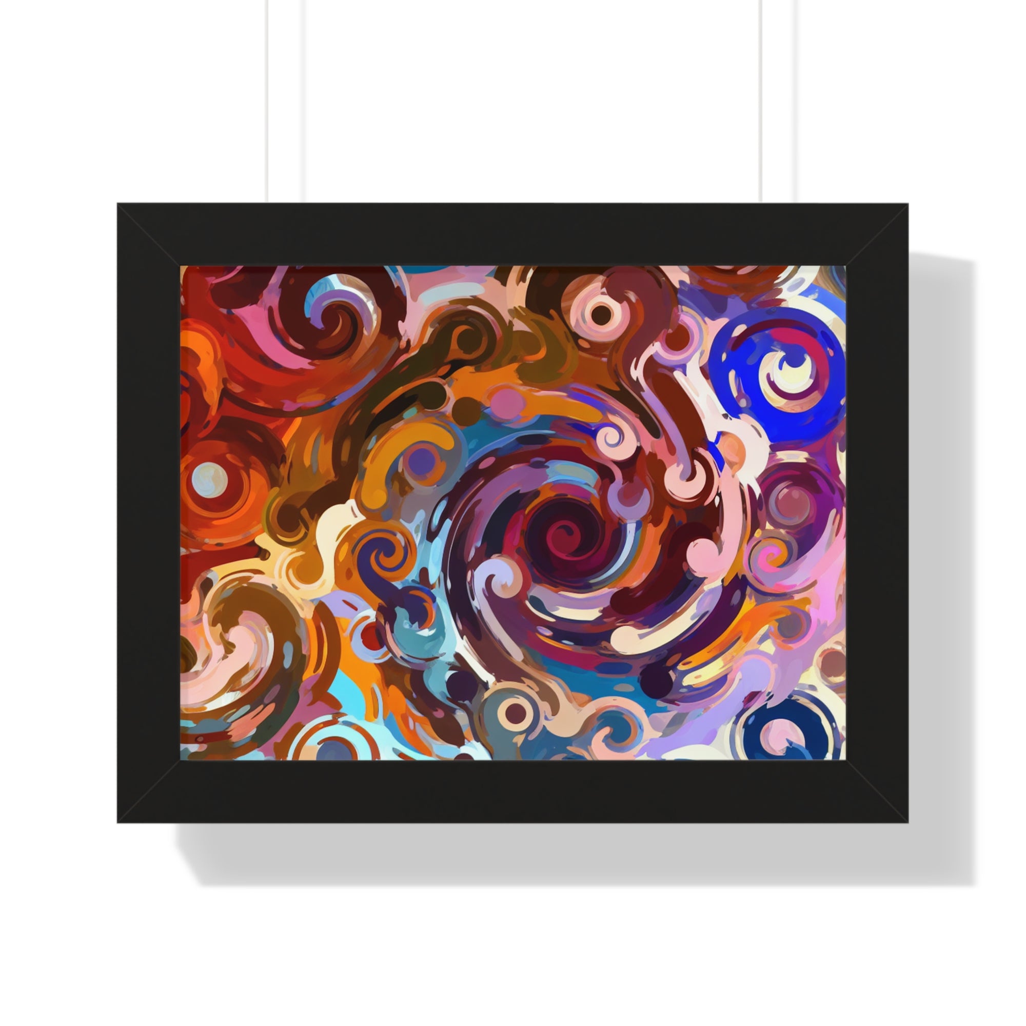 Elysian Whirls and Splashes | Framed Print