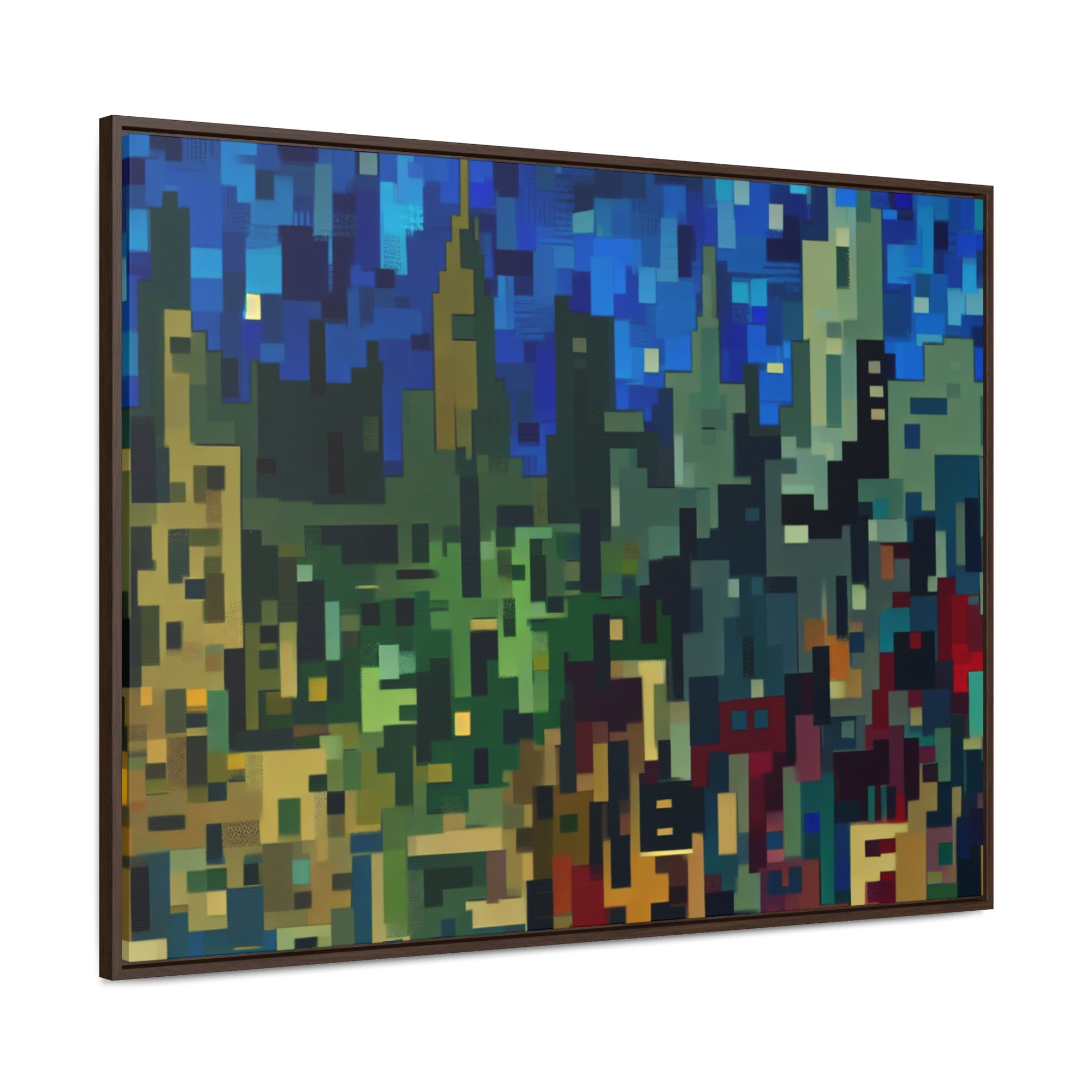 Metalline Urban Reverie | Framed Canvas