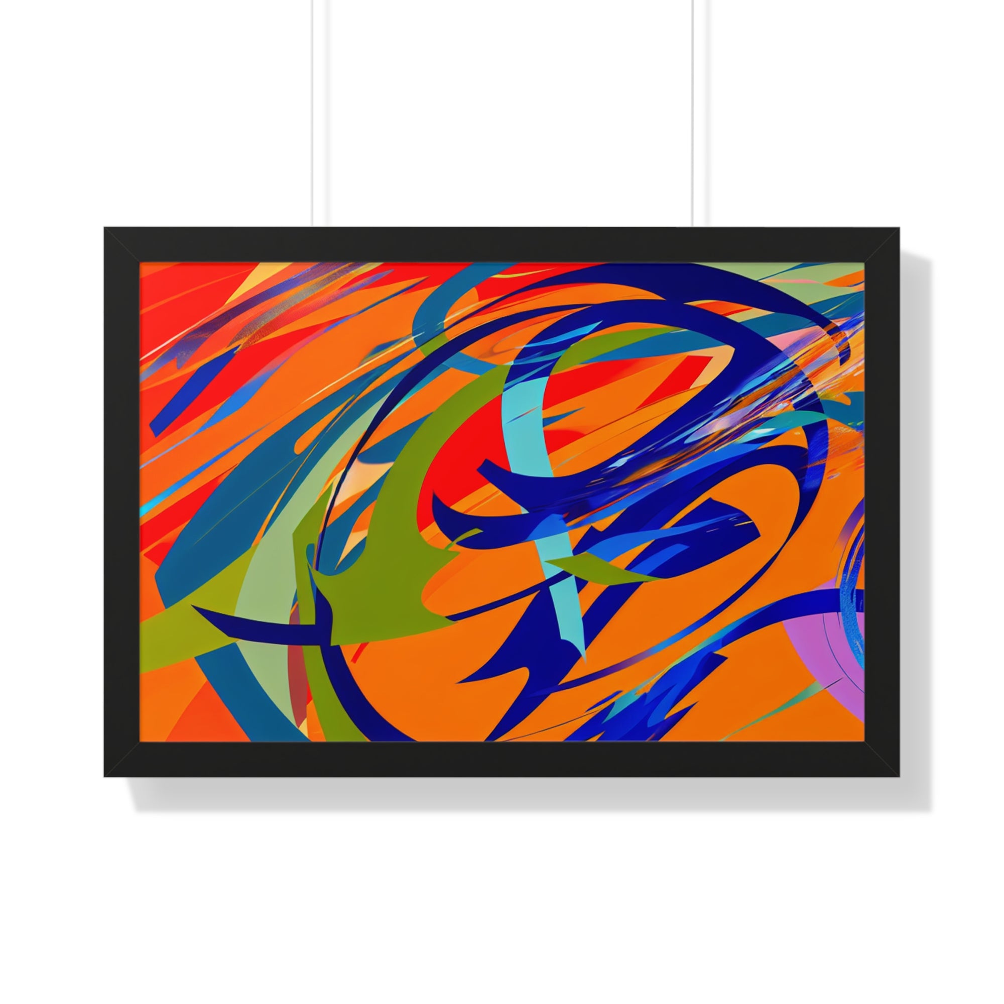 Chromatic Reverie and Motion | Framed Print