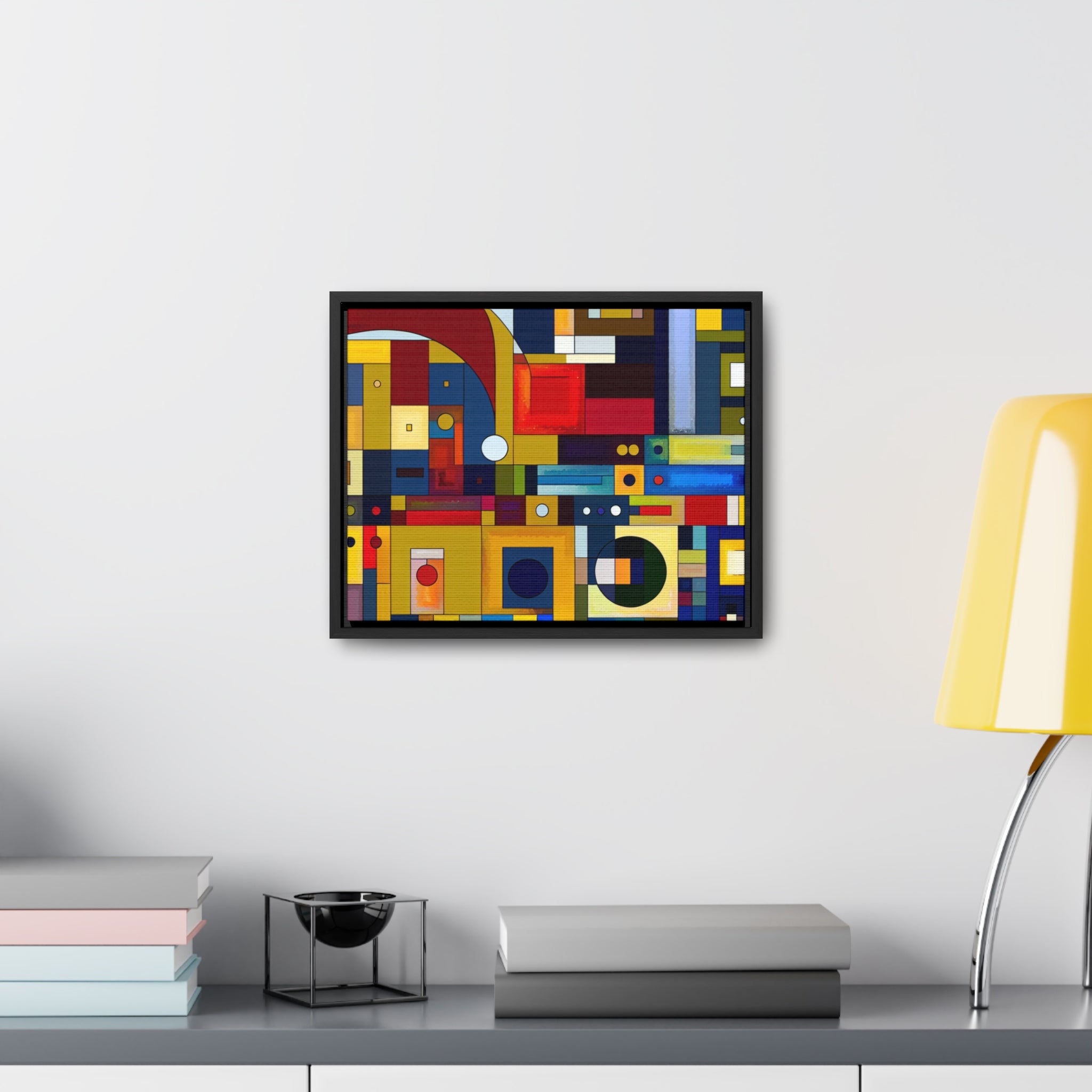 Chromatic Intersections | Framed Canvas